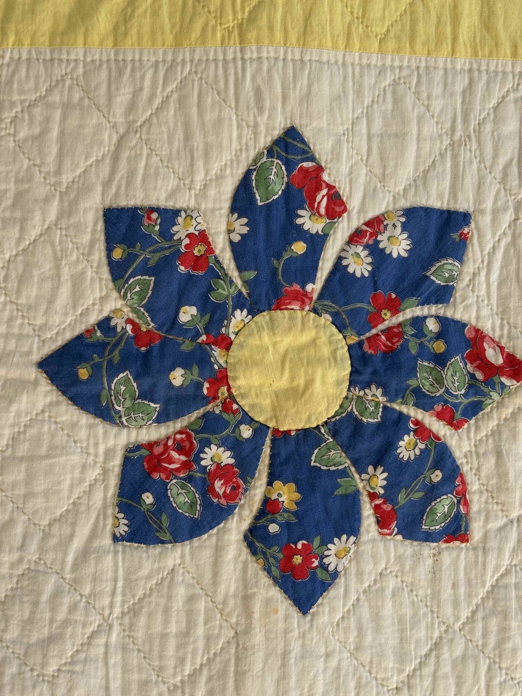 Vintage Quilt Dresden Plate Variation