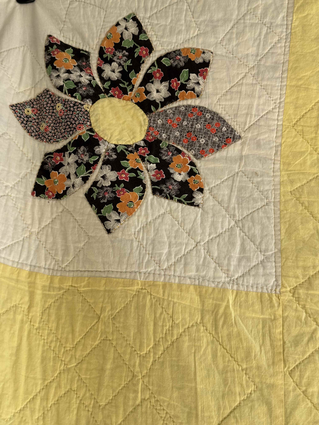 Vintage Quilt Dresden Plate Variation