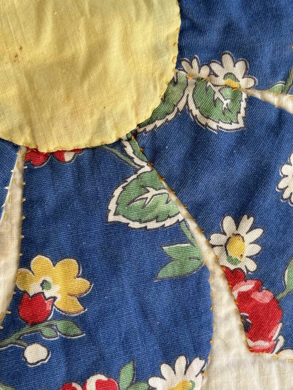 Vintage Quilt Dresden Plate Variation