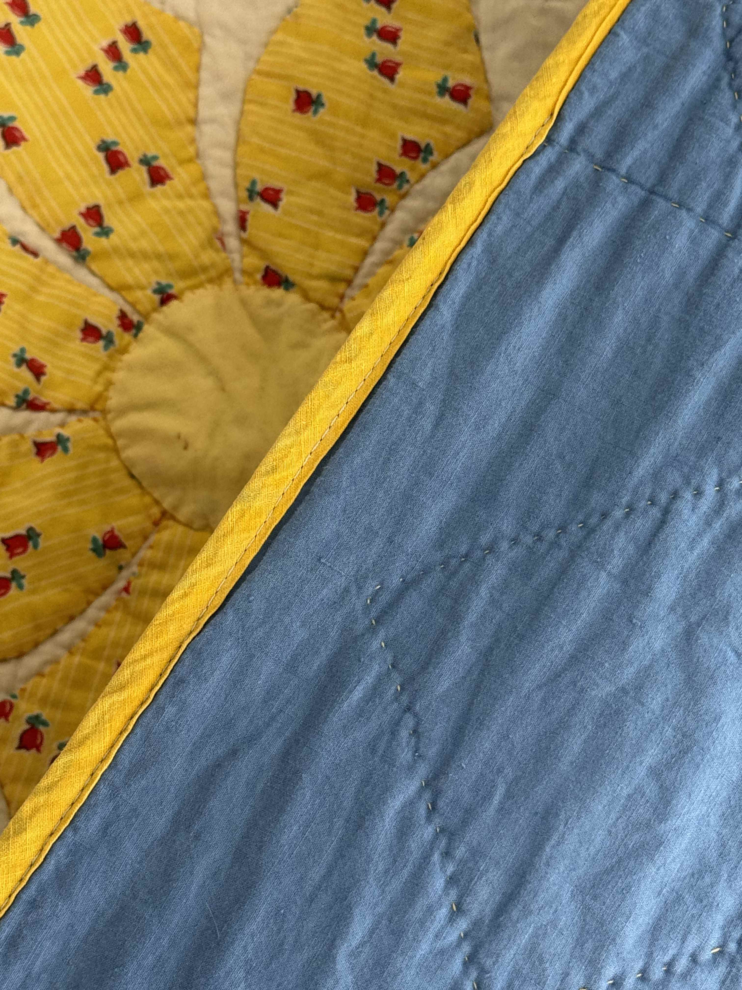 Vintage Quilt Dresden Plate Variation
