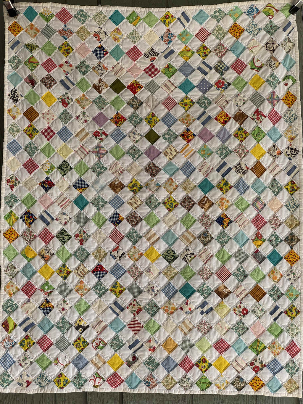 **SOLD Vintage Quilt Checkered Board SOLD**