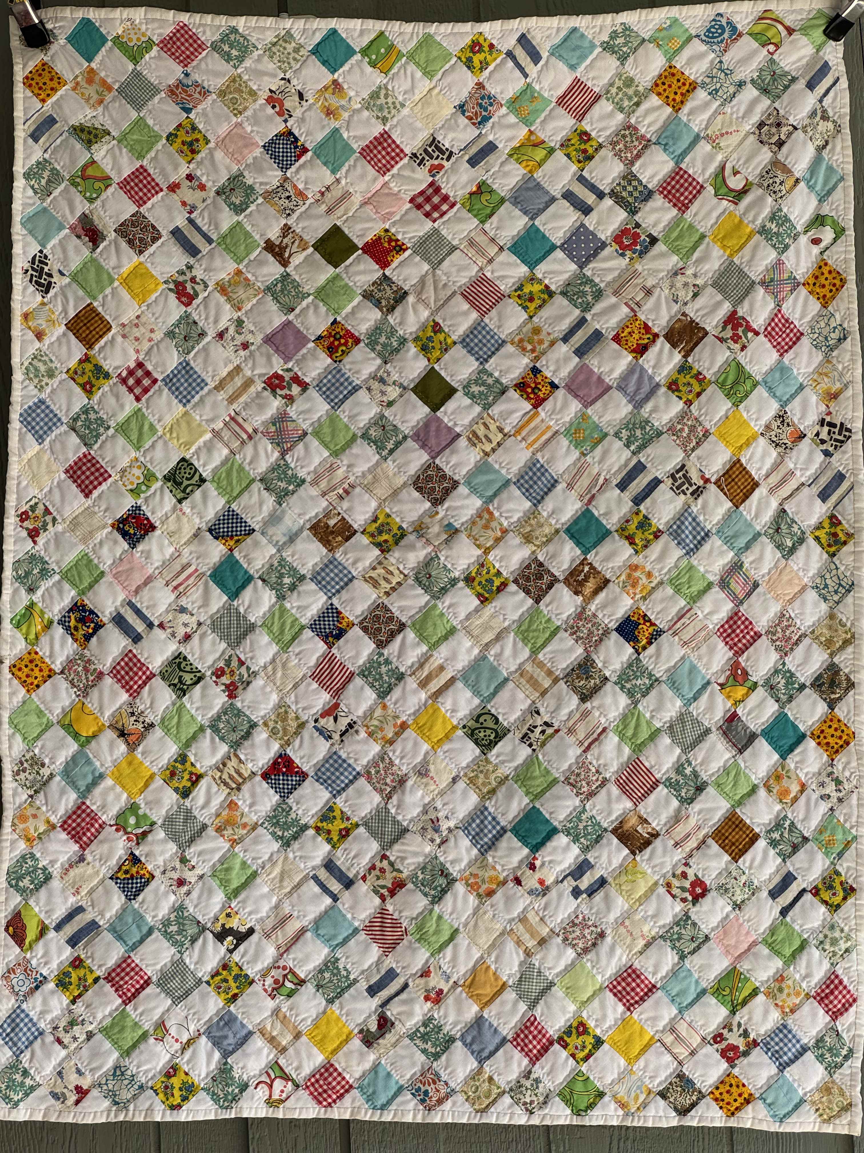 **SOLD Vintage Quilt Checkered Board SOLD**