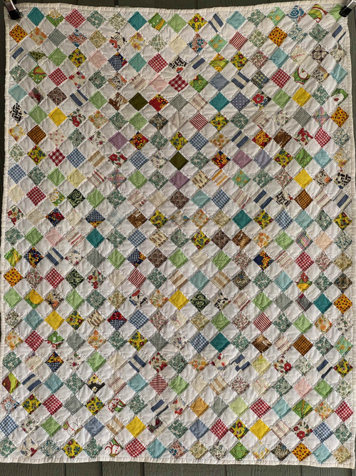 **SOLD Vintage Quilt Checkered Board SOLD**
