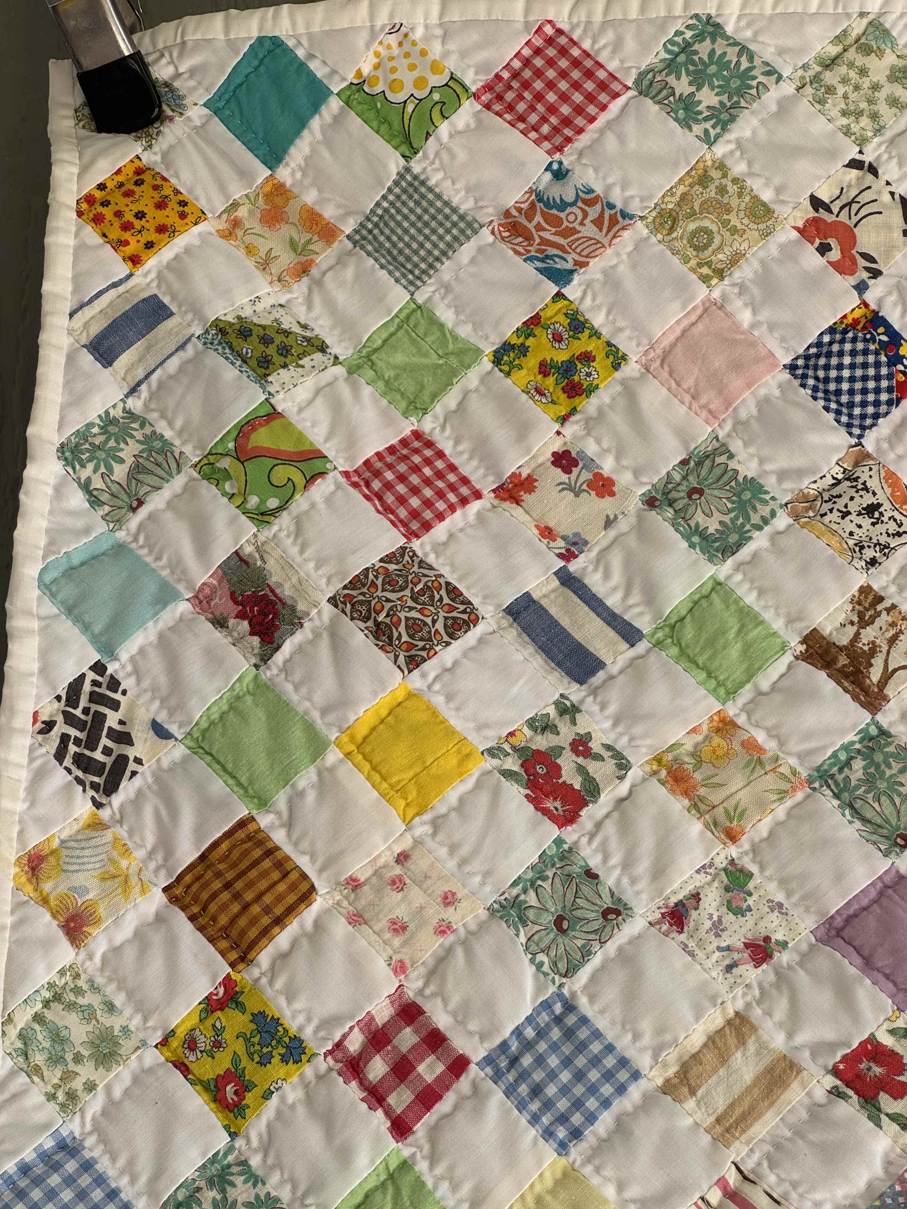 **SOLD Vintage Quilt Checkered Board SOLD**