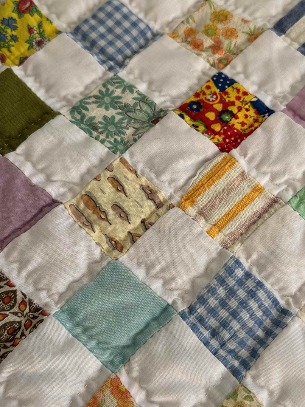 **SOLD Vintage Quilt Checkered Board SOLD**