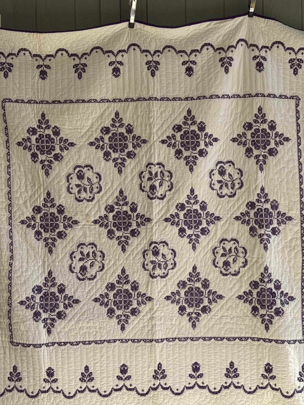 Vintage Quilt Spanish Rose Cross Stitch Kit