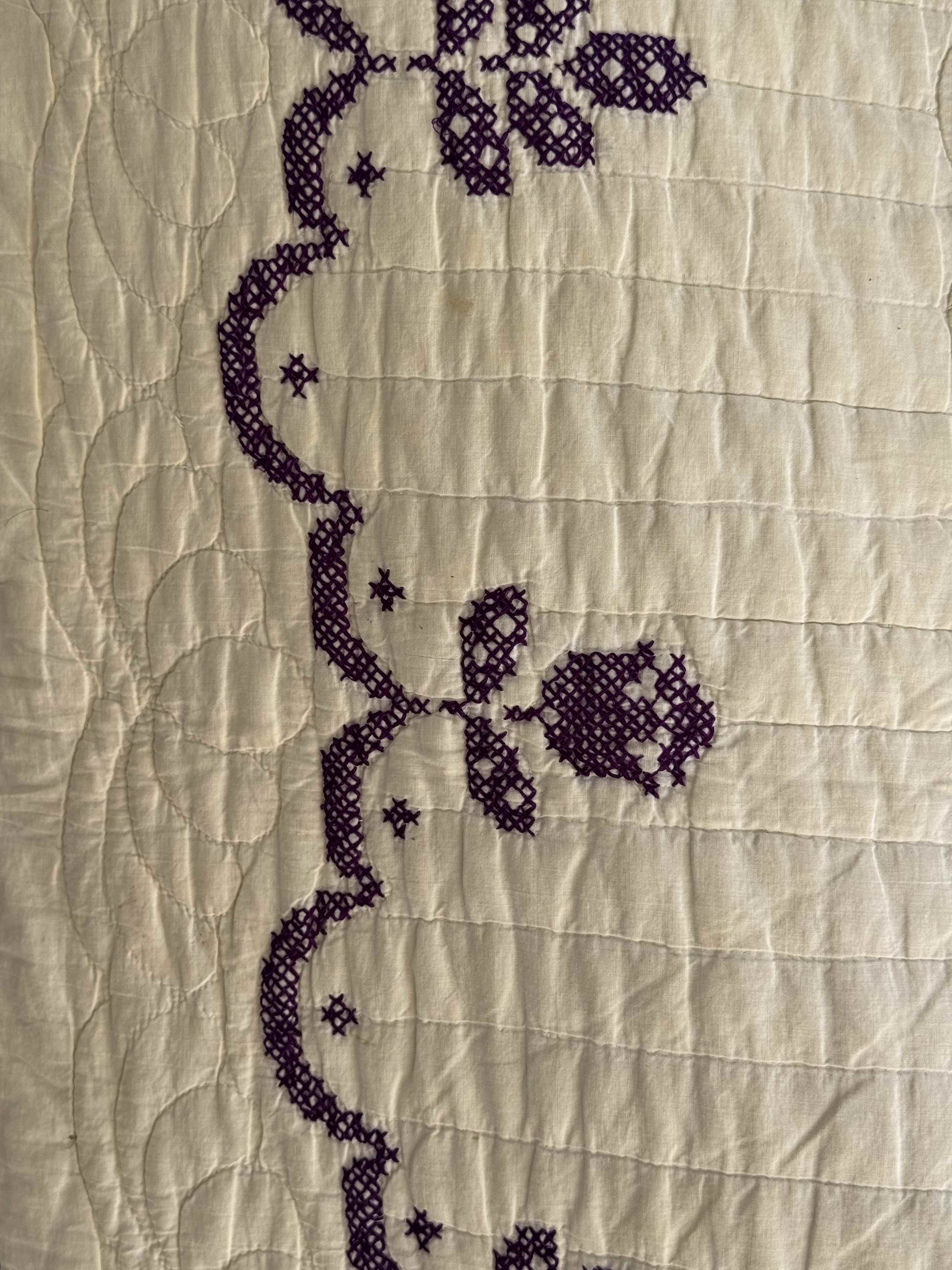 Vintage Quilt Spanish Rose Cross Stitch Kit