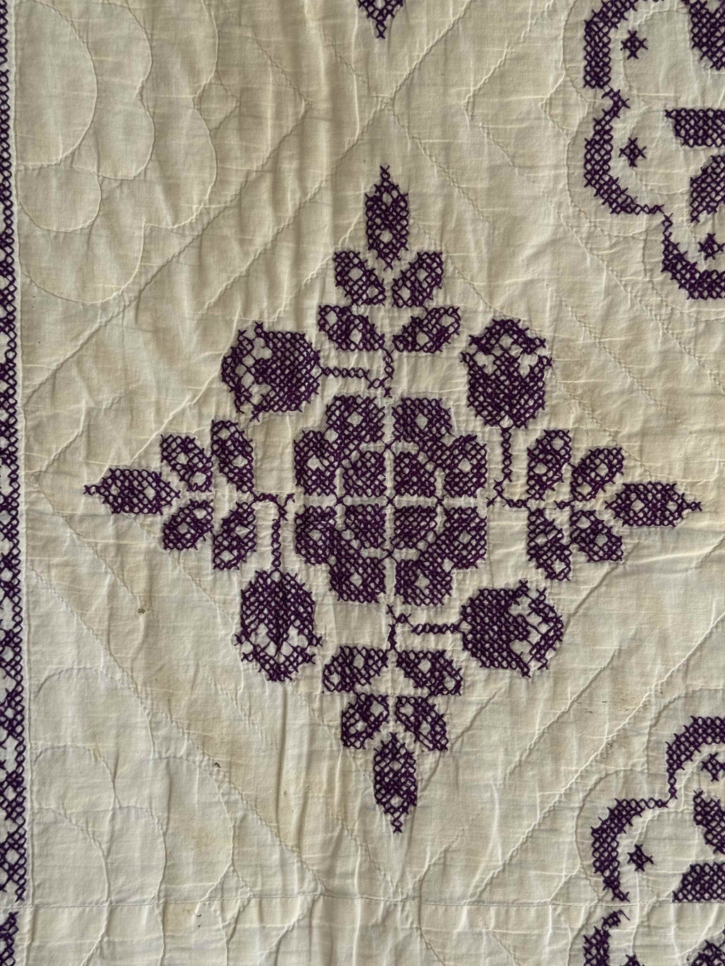 Vintage Quilt Spanish Rose Cross Stitch Kit