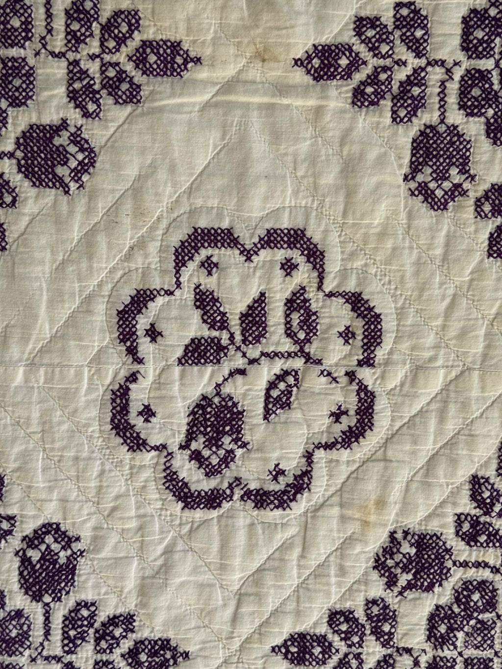 Vintage Quilt Spanish Rose Cross Stitch Kit