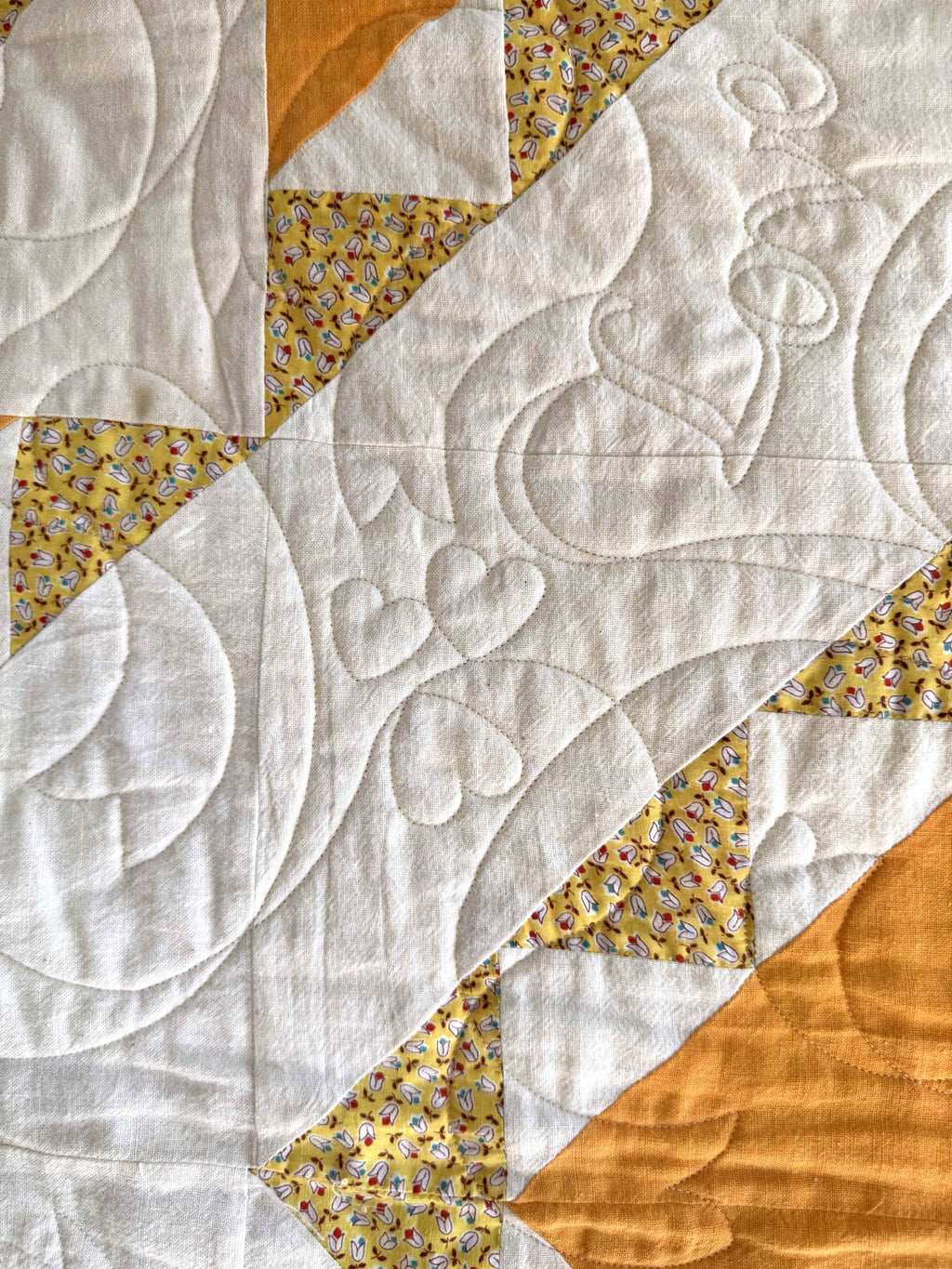Vintage Quilt Geometric Medallion