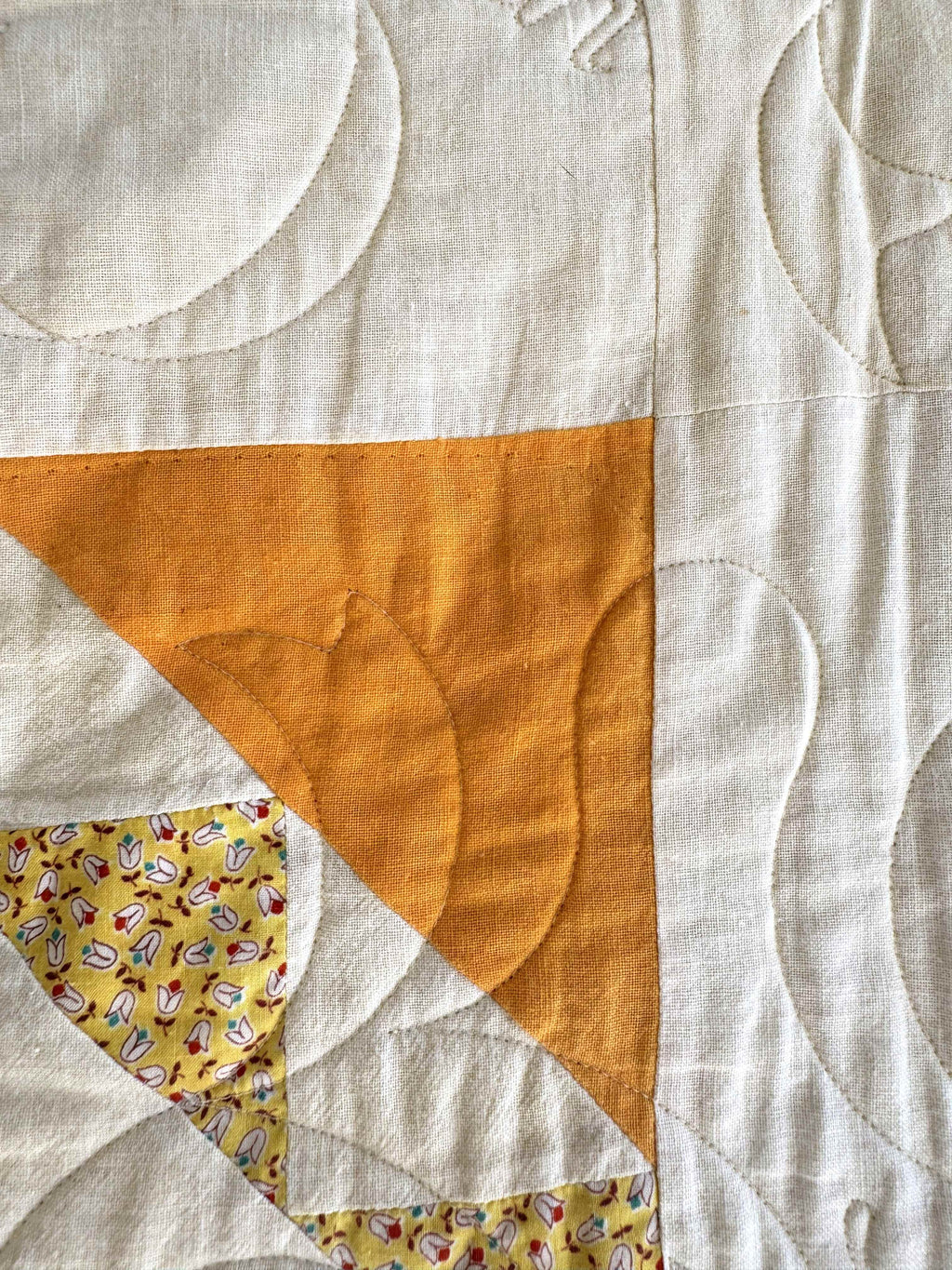 Vintage Quilt Geometric Medallion