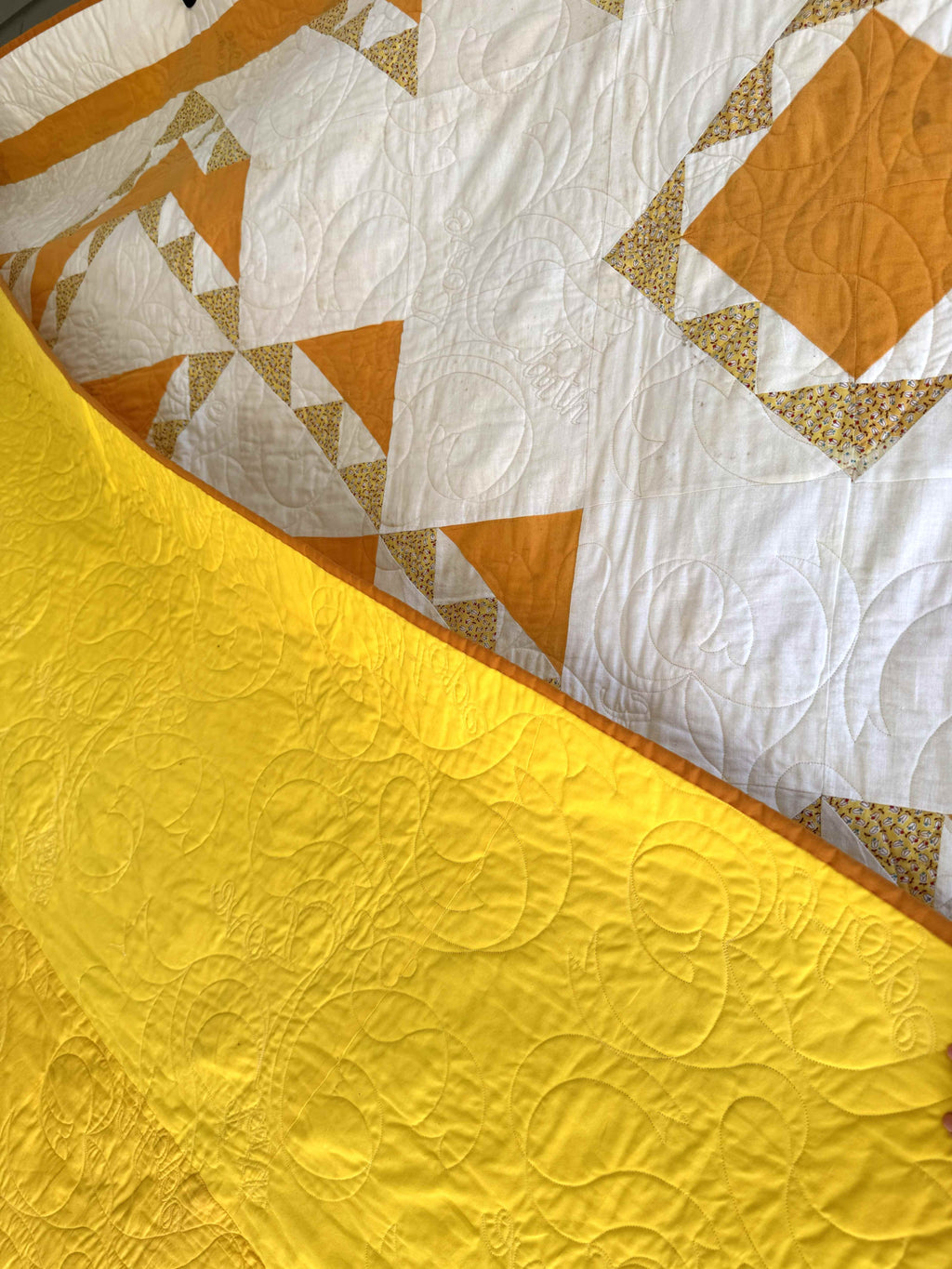 Vintage Quilt Geometric Medallion