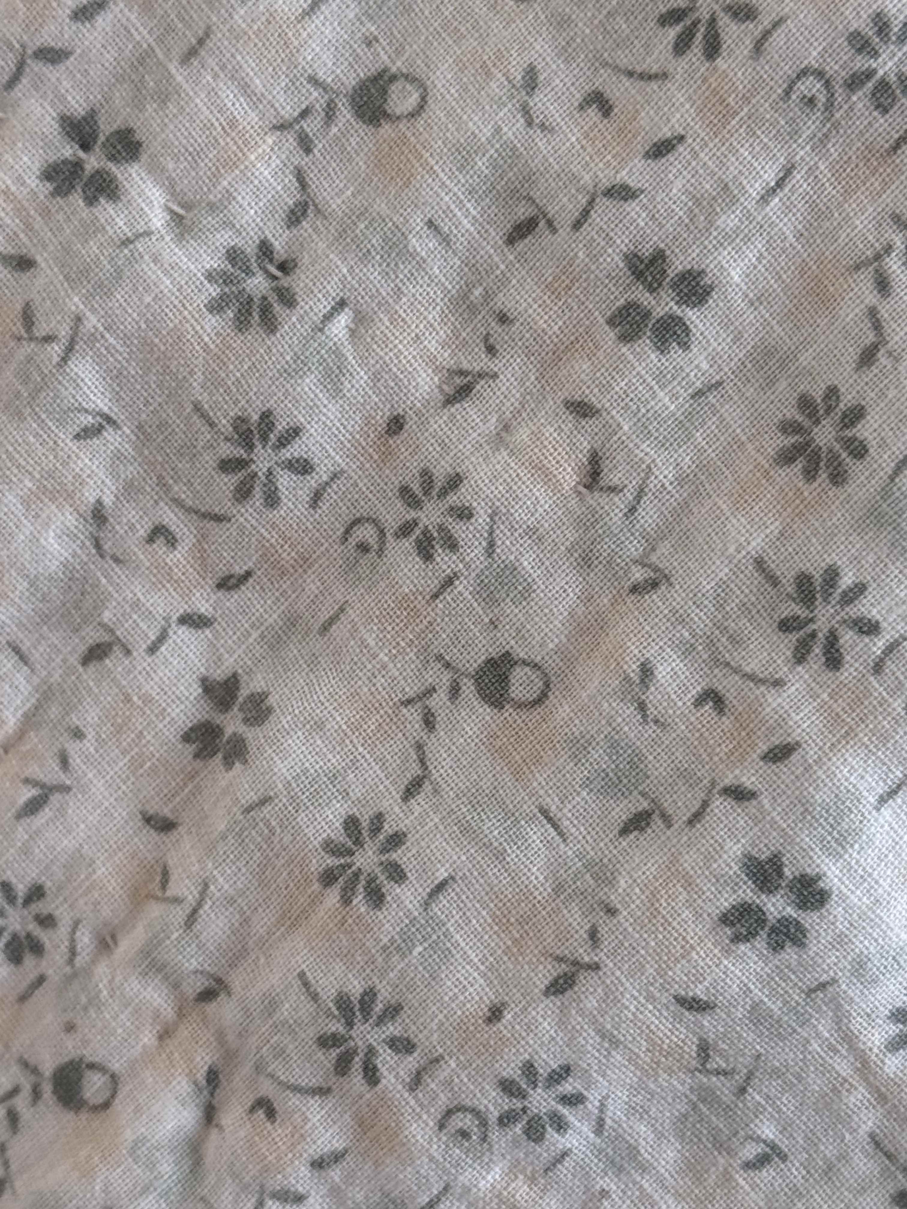 Vintage Quilt Floral Wreath Embroidered