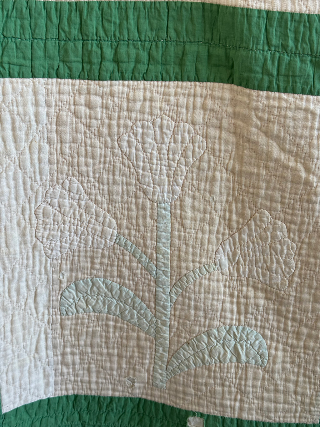 **SOLD** Vintage Cutter Quilt Tulip Applique ** SOLD**