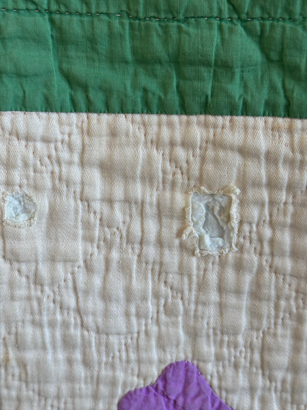 **SOLD** Vintage Cutter Quilt Tulip Applique ** SOLD**