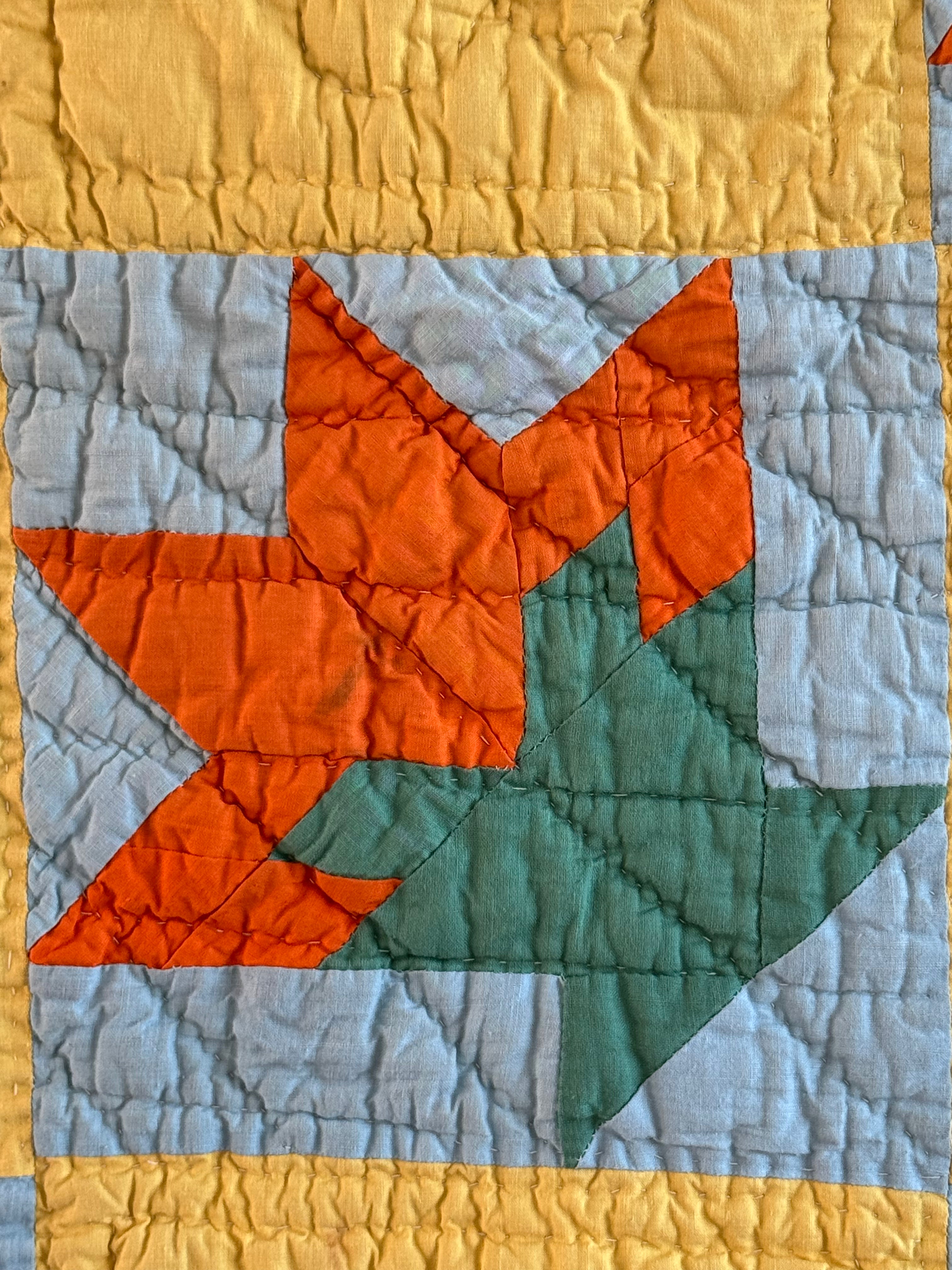 Vintage Quilt Cactus Basket Quilt