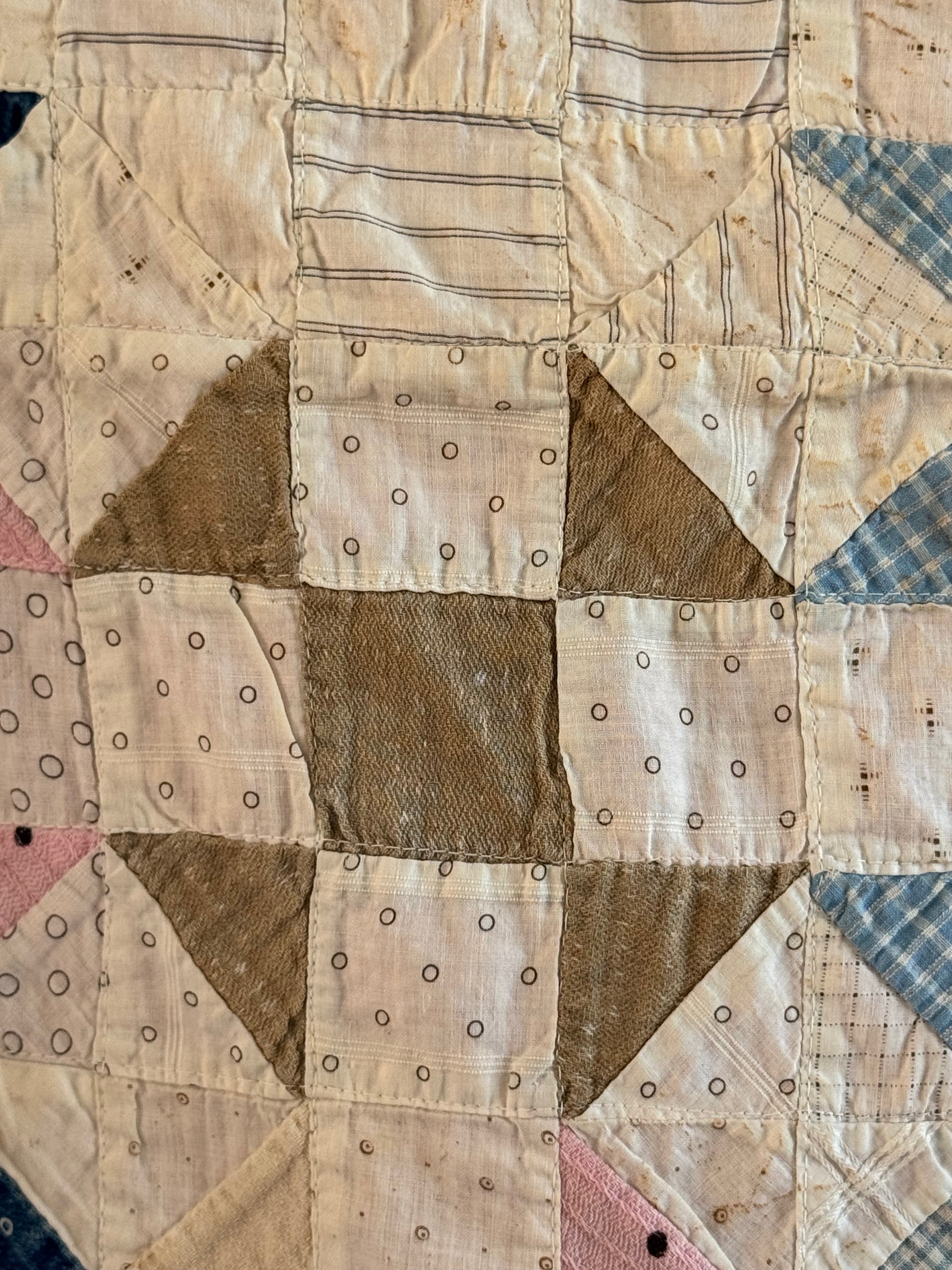 **SOLD** Vintage Quilt Pinwheel Variation  **SOLD**