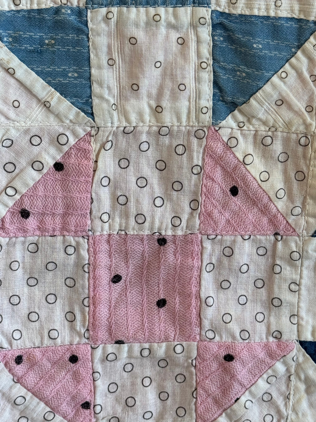 **SOLD** Vintage Quilt Pinwheel Variation  **SOLD**