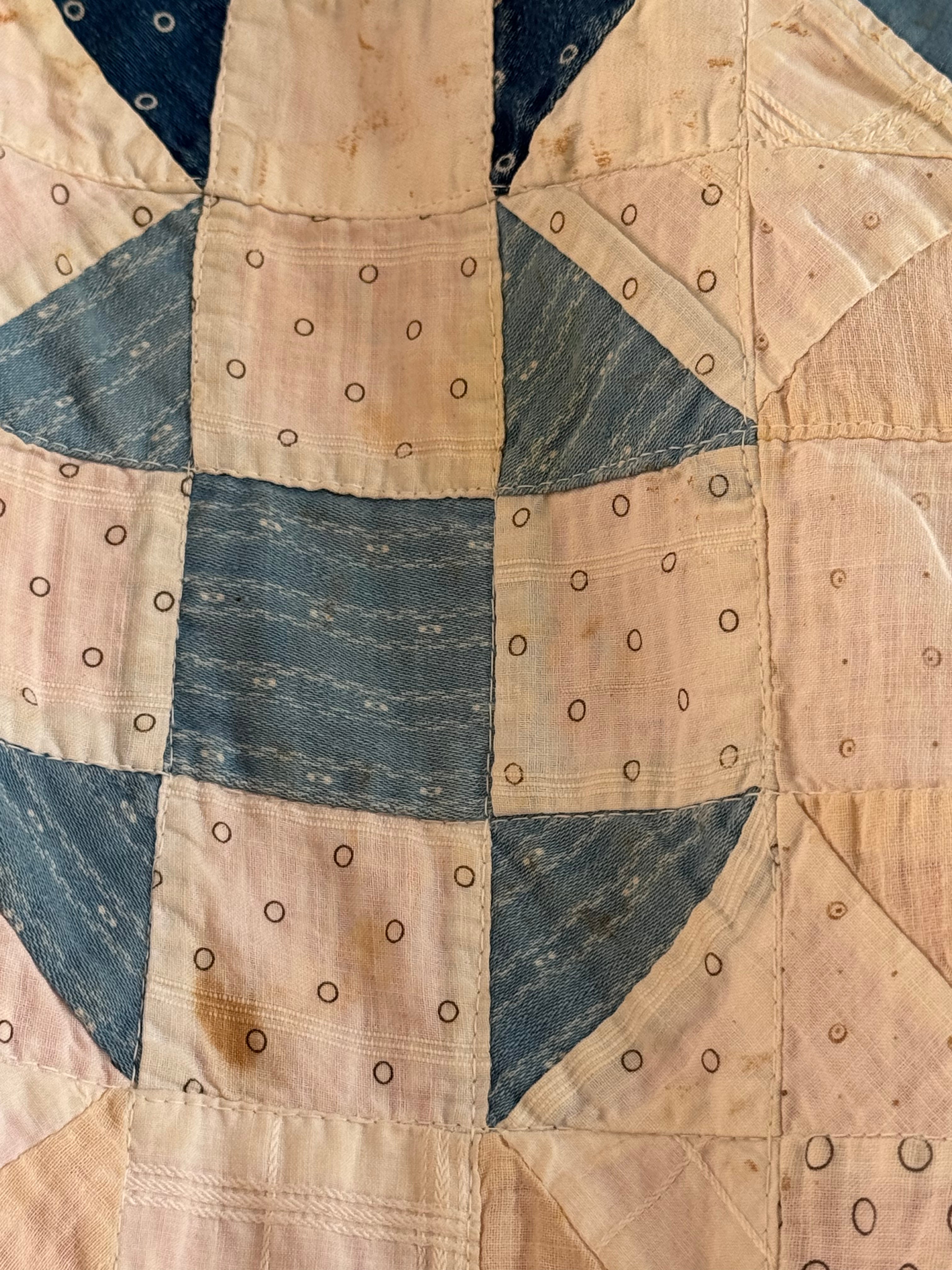**SOLD** Vintage Quilt Pinwheel Variation  **SOLD**