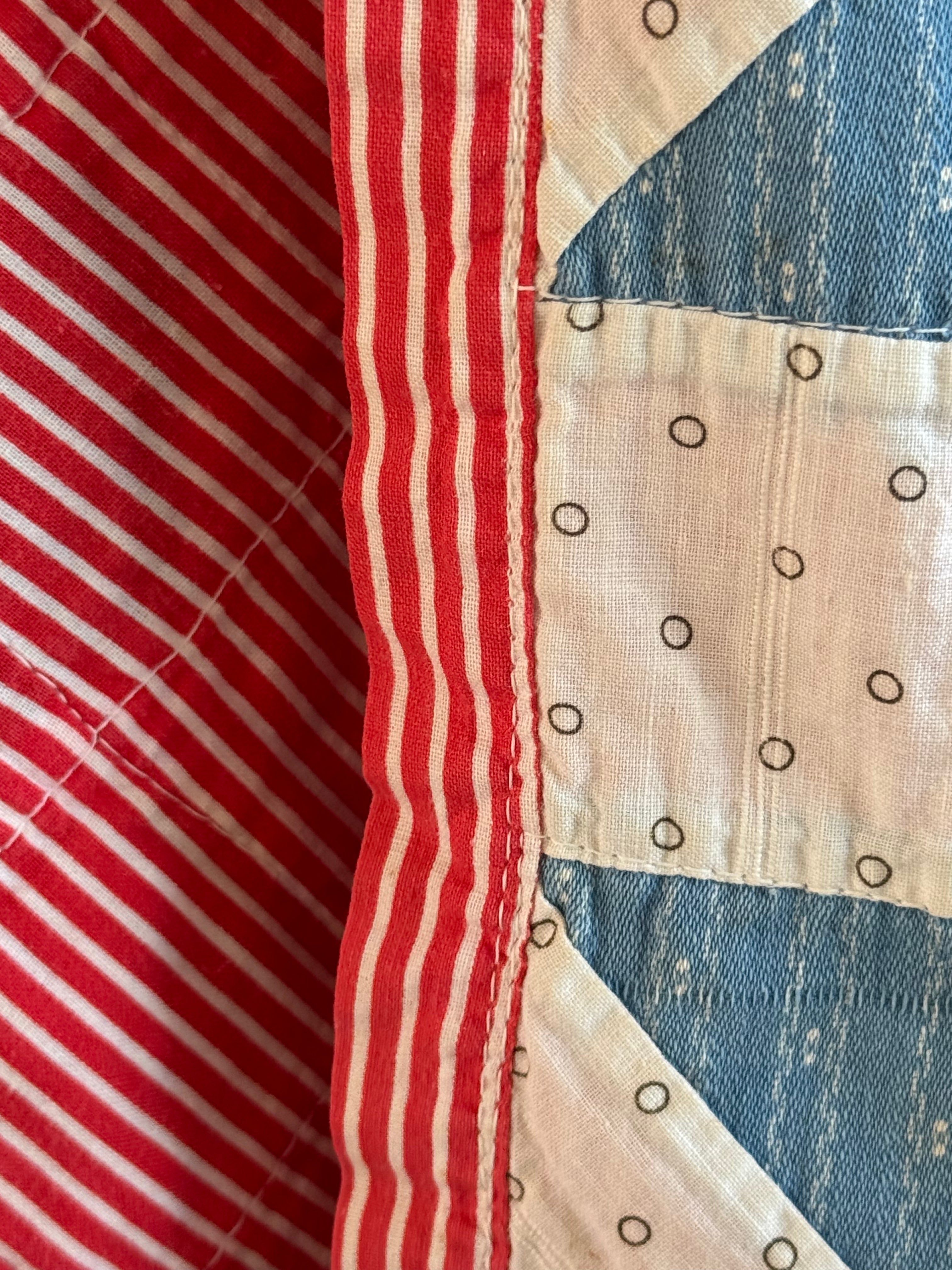 **SOLD** Vintage Quilt Pinwheel Variation  **SOLD**