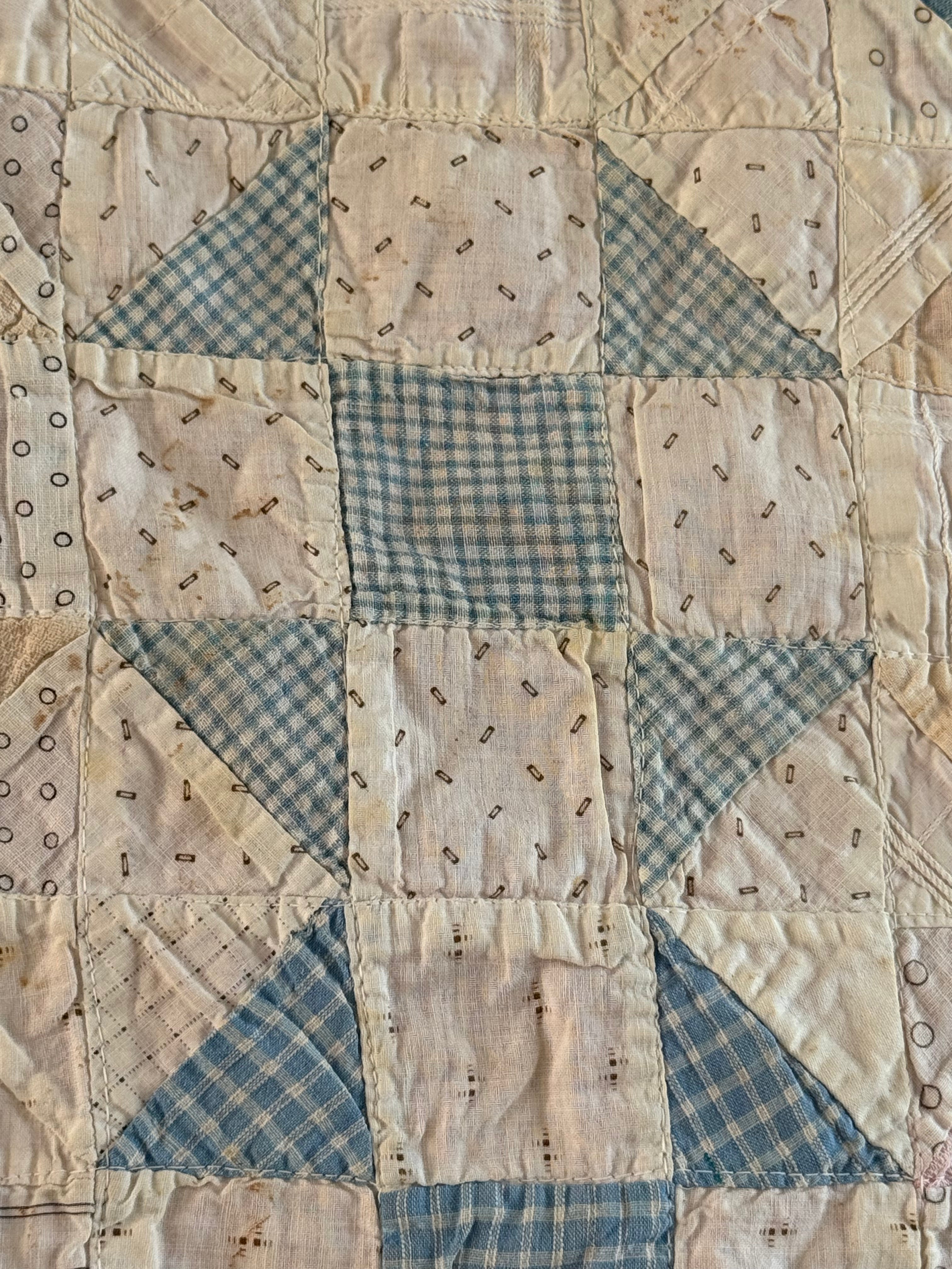 **SOLD** Vintage Quilt Pinwheel Variation  **SOLD**