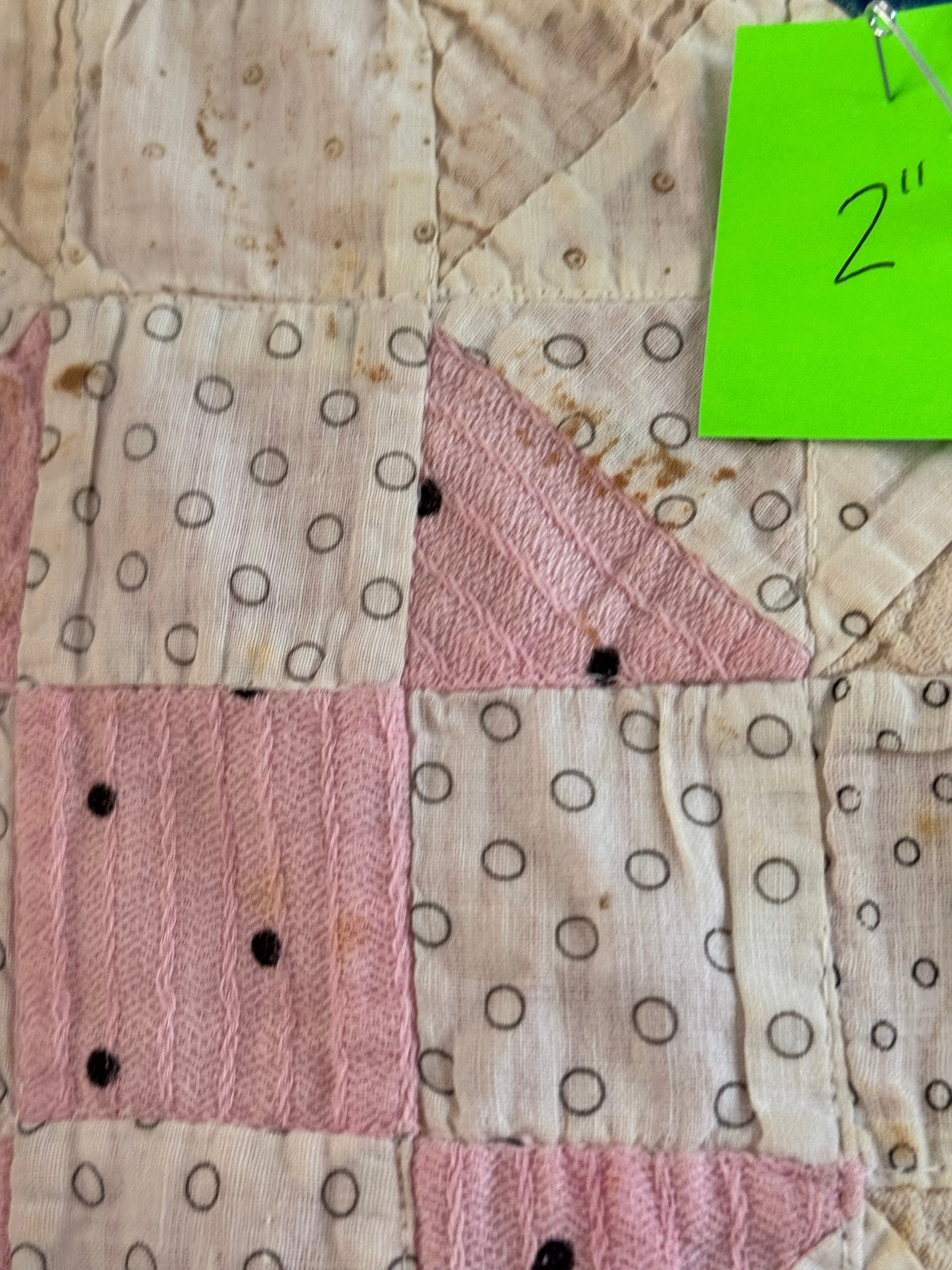 **SOLD** Vintage Quilt Pinwheel Variation  **SOLD**