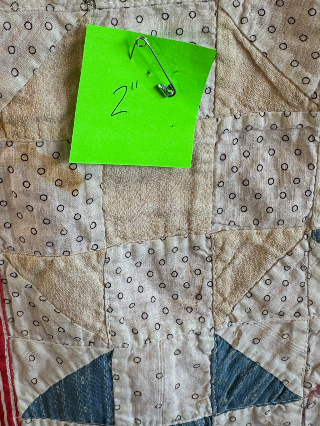 **SOLD** Vintage Quilt Pinwheel Variation  **SOLD**