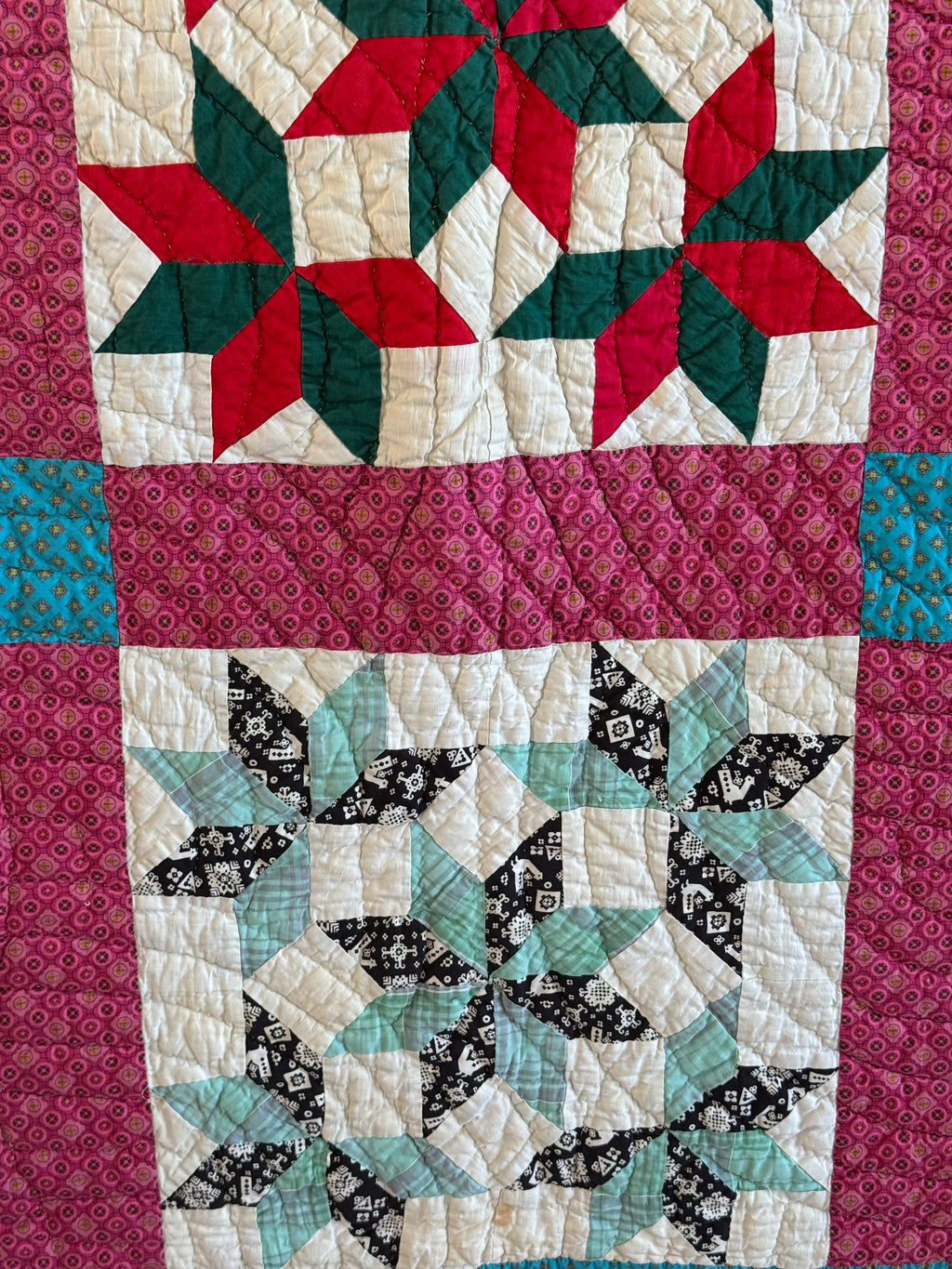 Vintage Quilt Friendship Star Variation