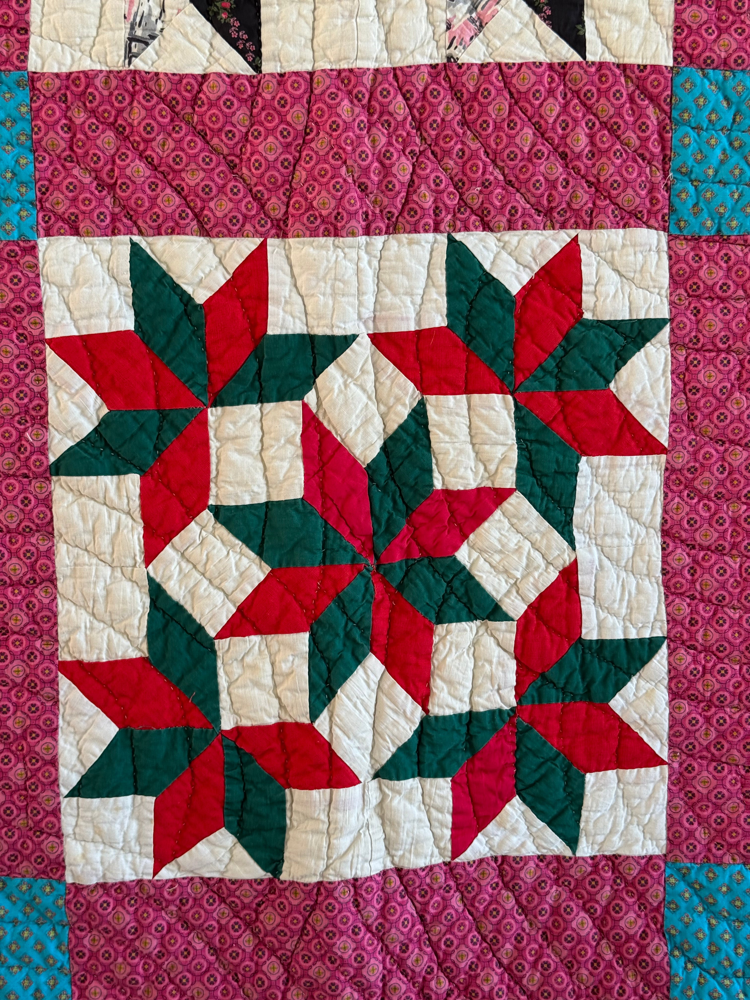 Vintage Quilt Friendship Star Variation