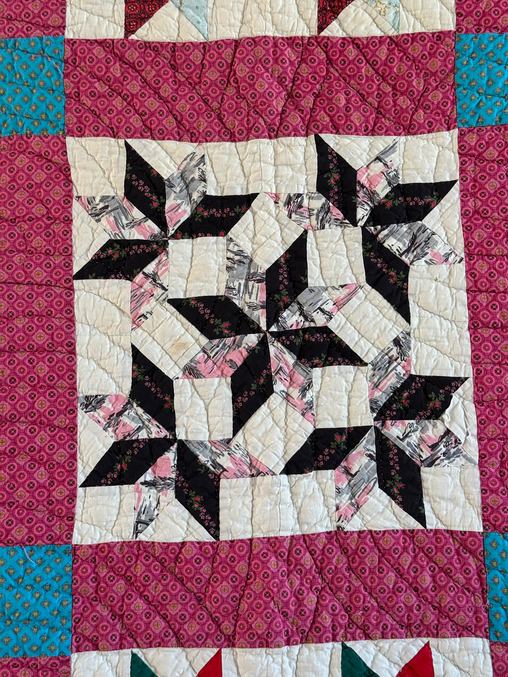 Vintage Quilt Friendship Star Variation