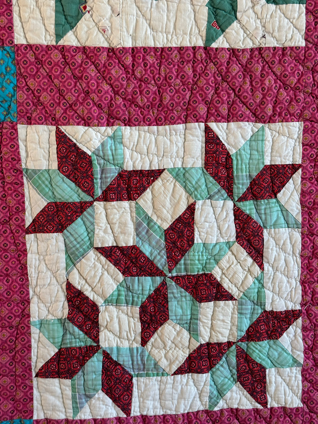 Vintage Quilt Friendship Star Variation