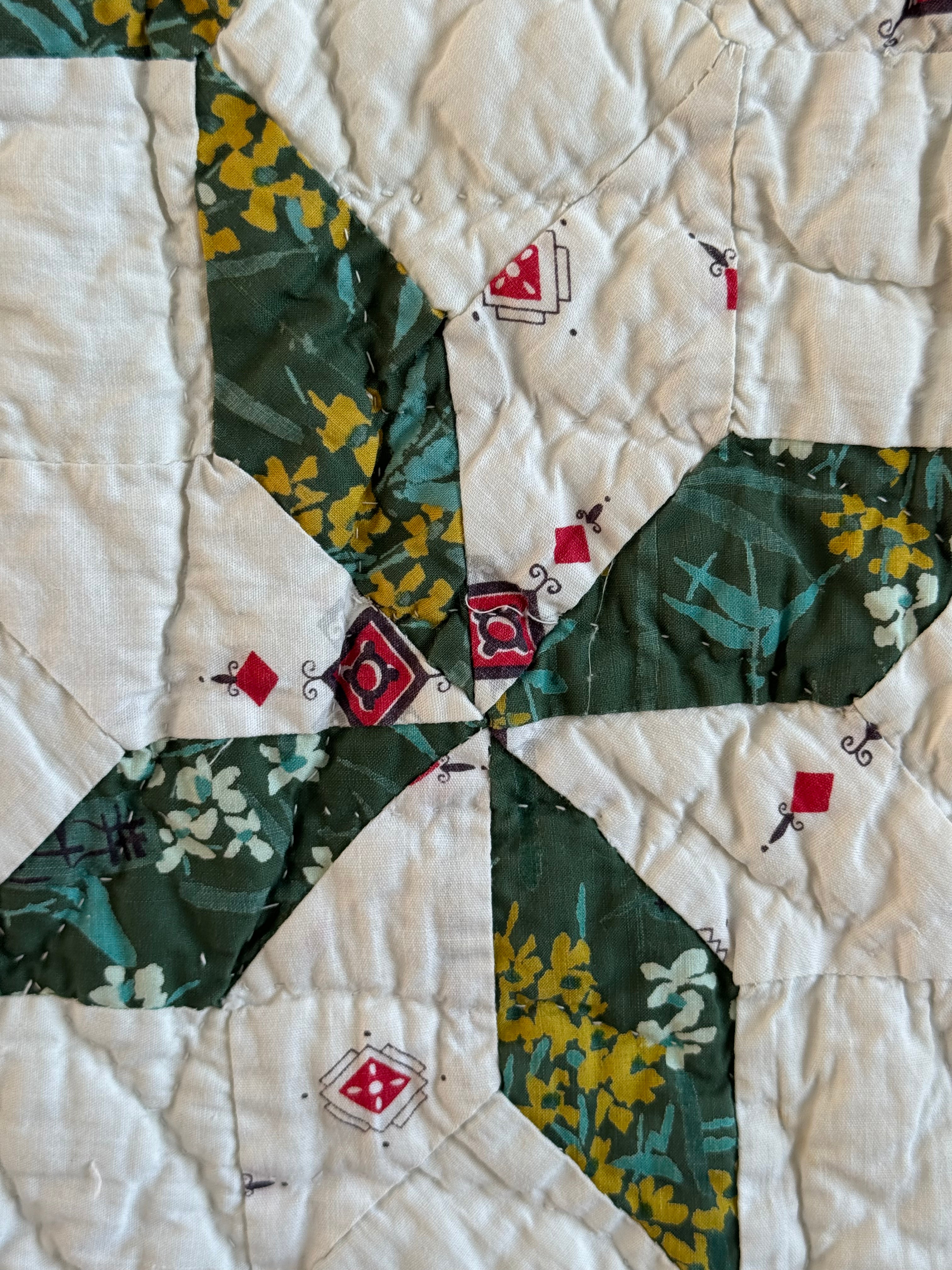 Vintage Quilt Friendship Star Variation