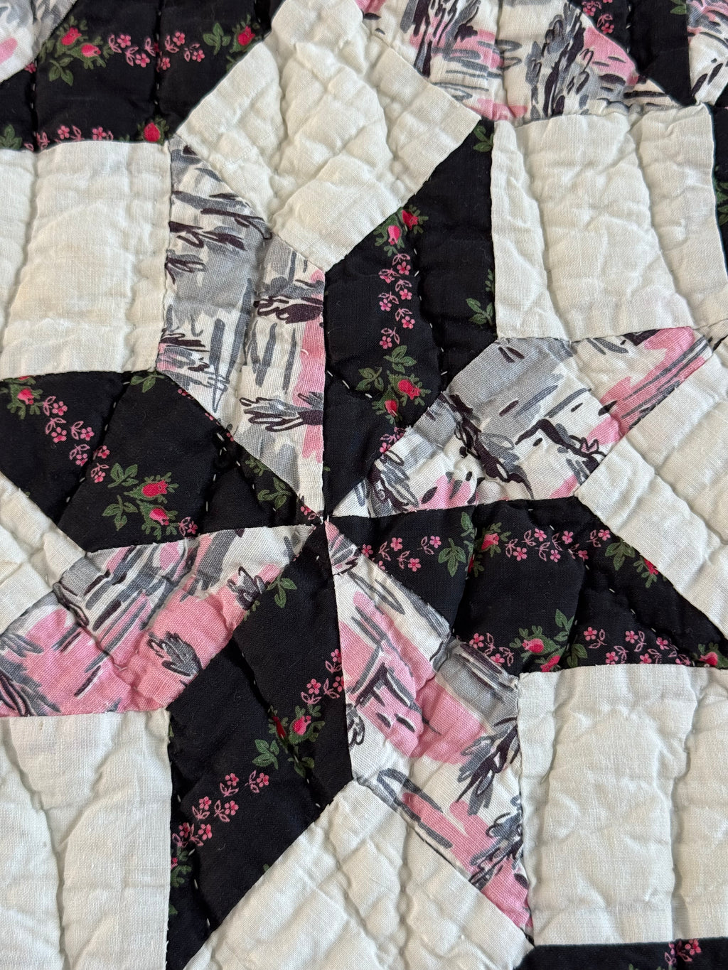 Vintage Quilt Friendship Star Variation