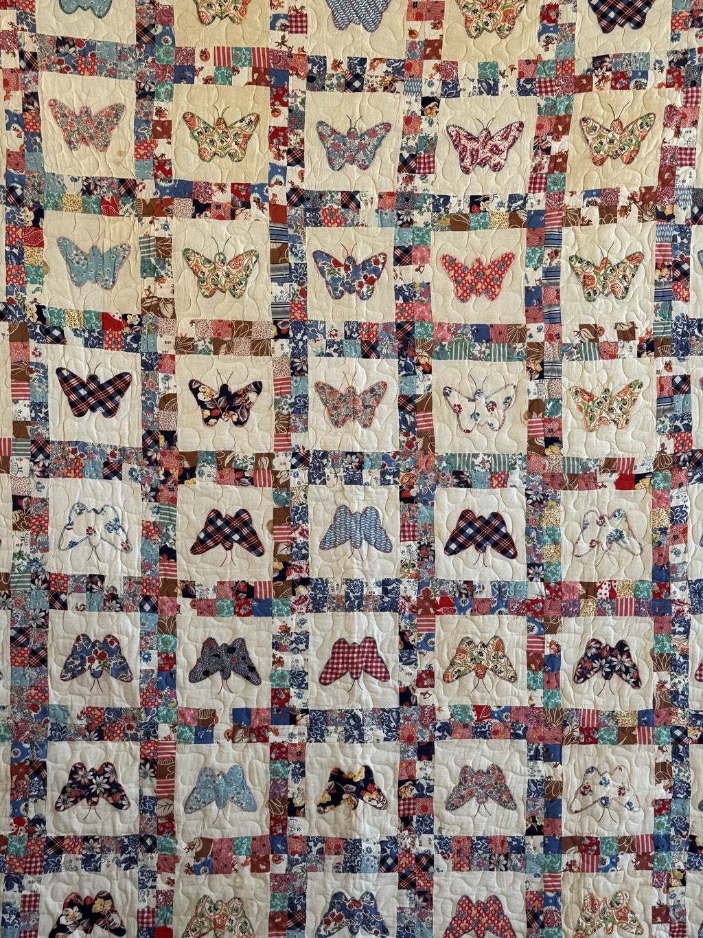 **SOLD** Vintage Quilt Feed Sack Butterfly ** SOLD**