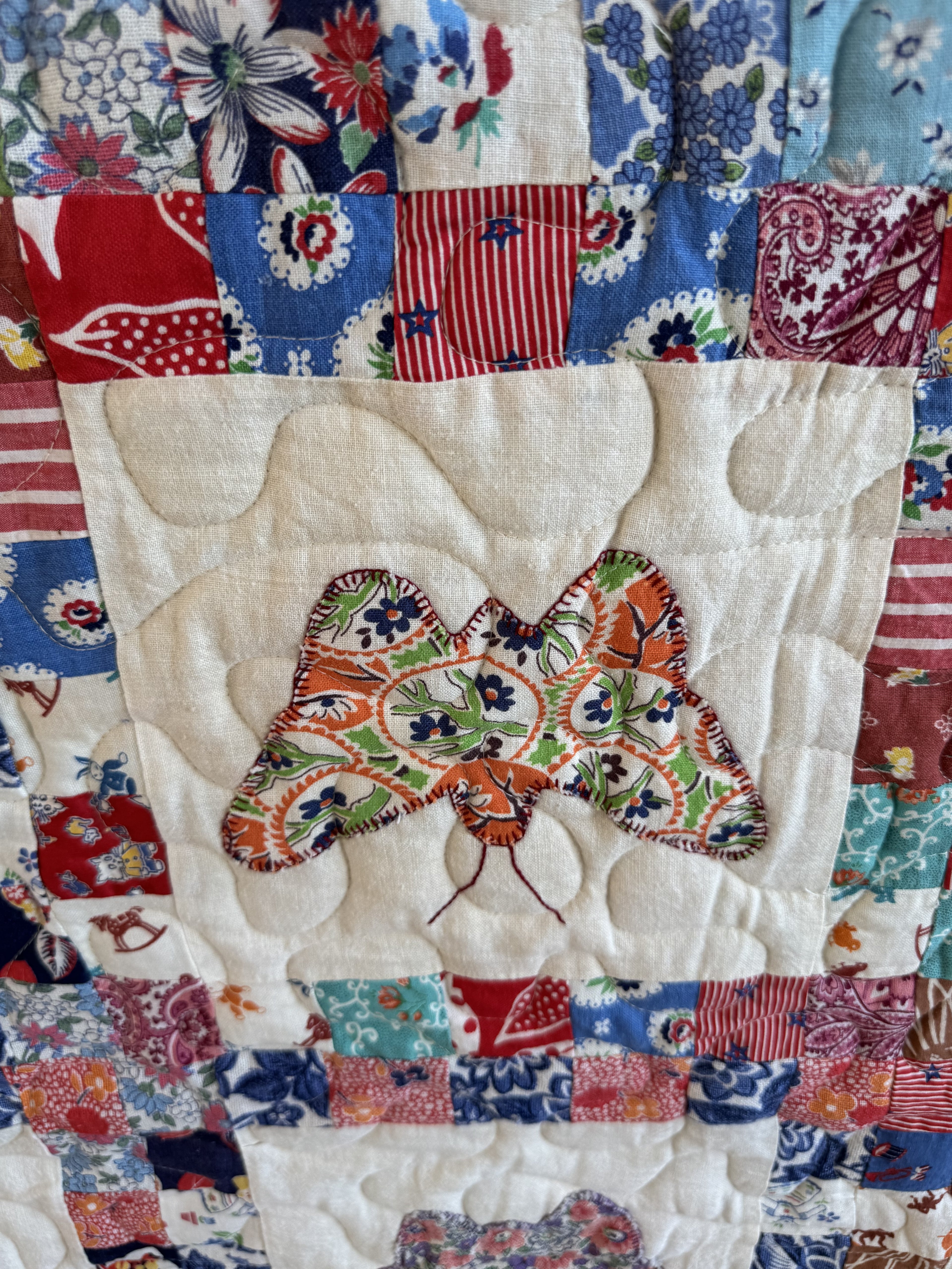 **SOLD** Vintage Quilt Feed Sack Butterfly ** SOLD**