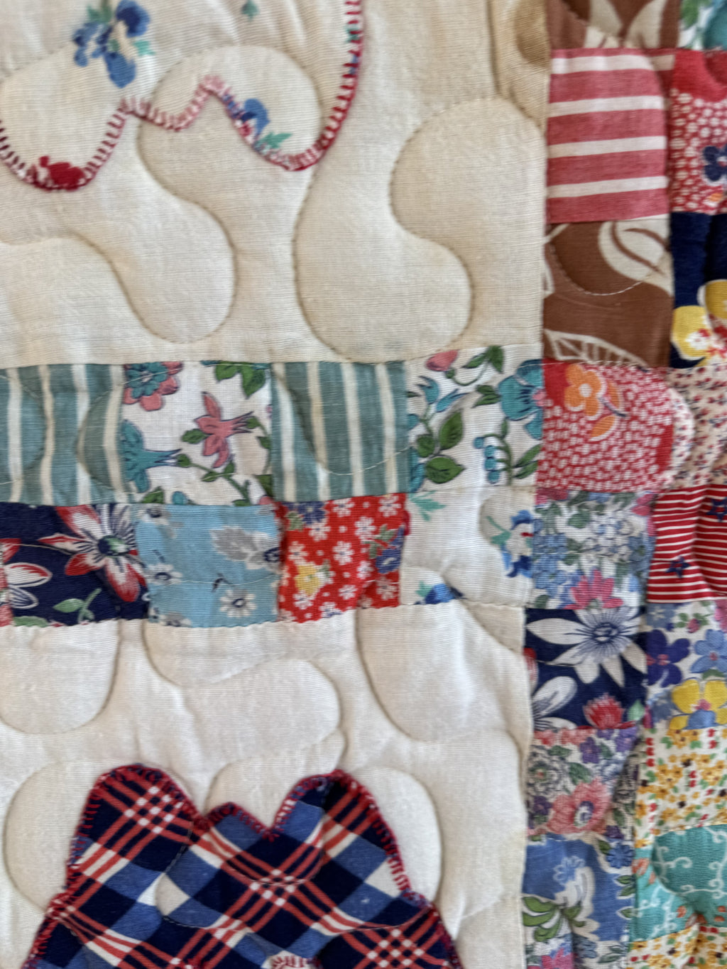 **SOLD** Vintage Quilt Feed Sack Butterfly ** SOLD**