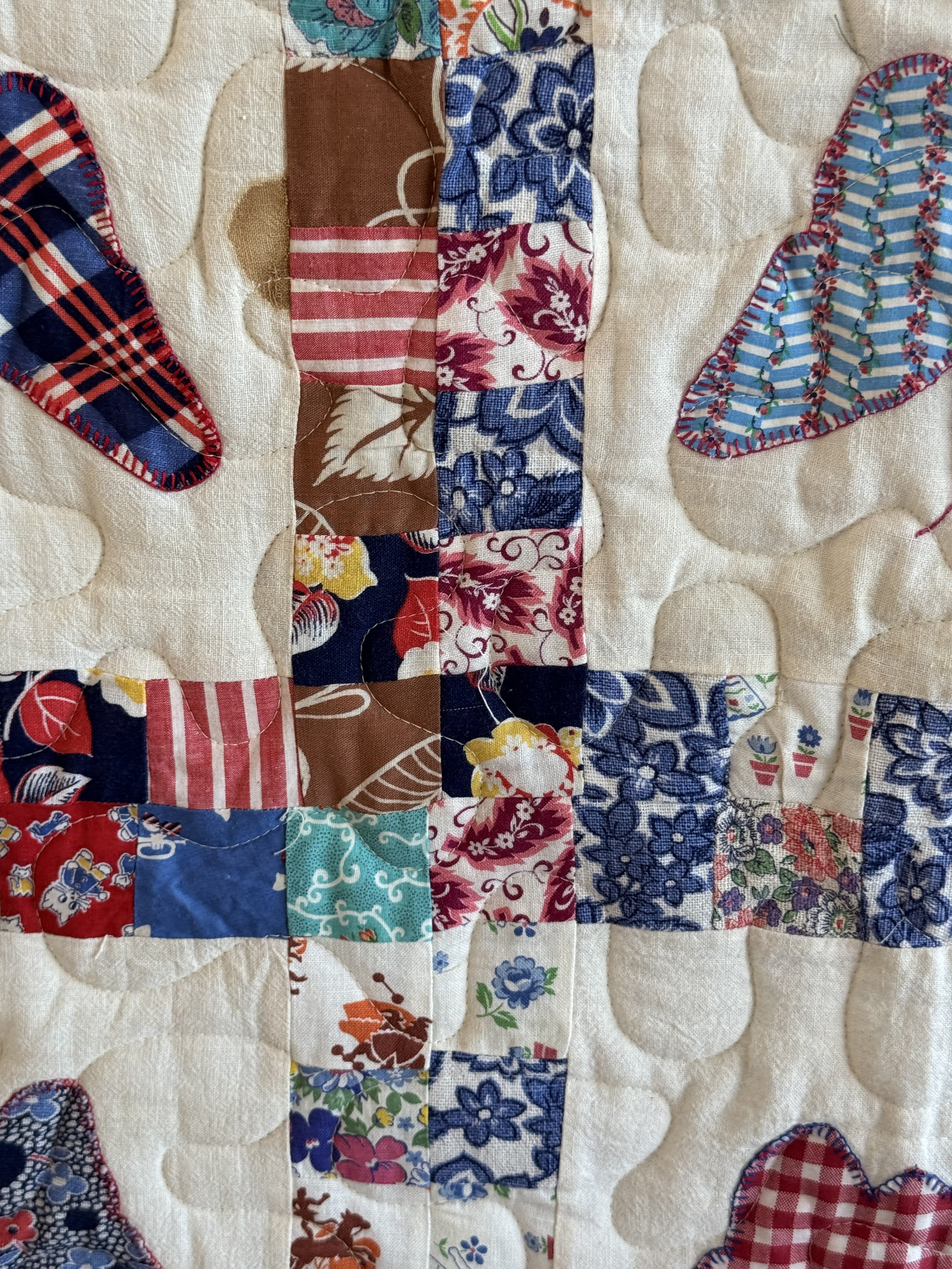 **SOLD** Vintage Quilt Feed Sack Butterfly ** SOLD**