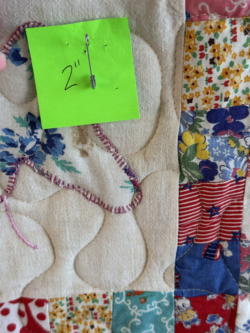 **SOLD** Vintage Quilt Feed Sack Butterfly ** SOLD**