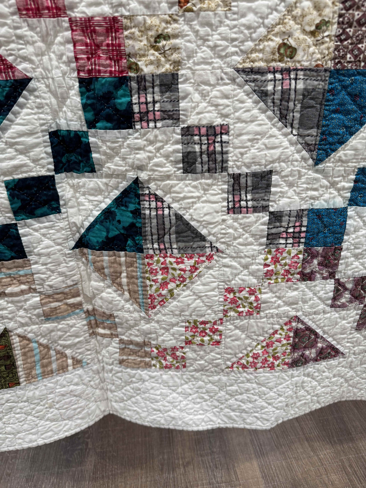 **SOLD Vintage Quilt Scrappy Jewel Box  SOLD**