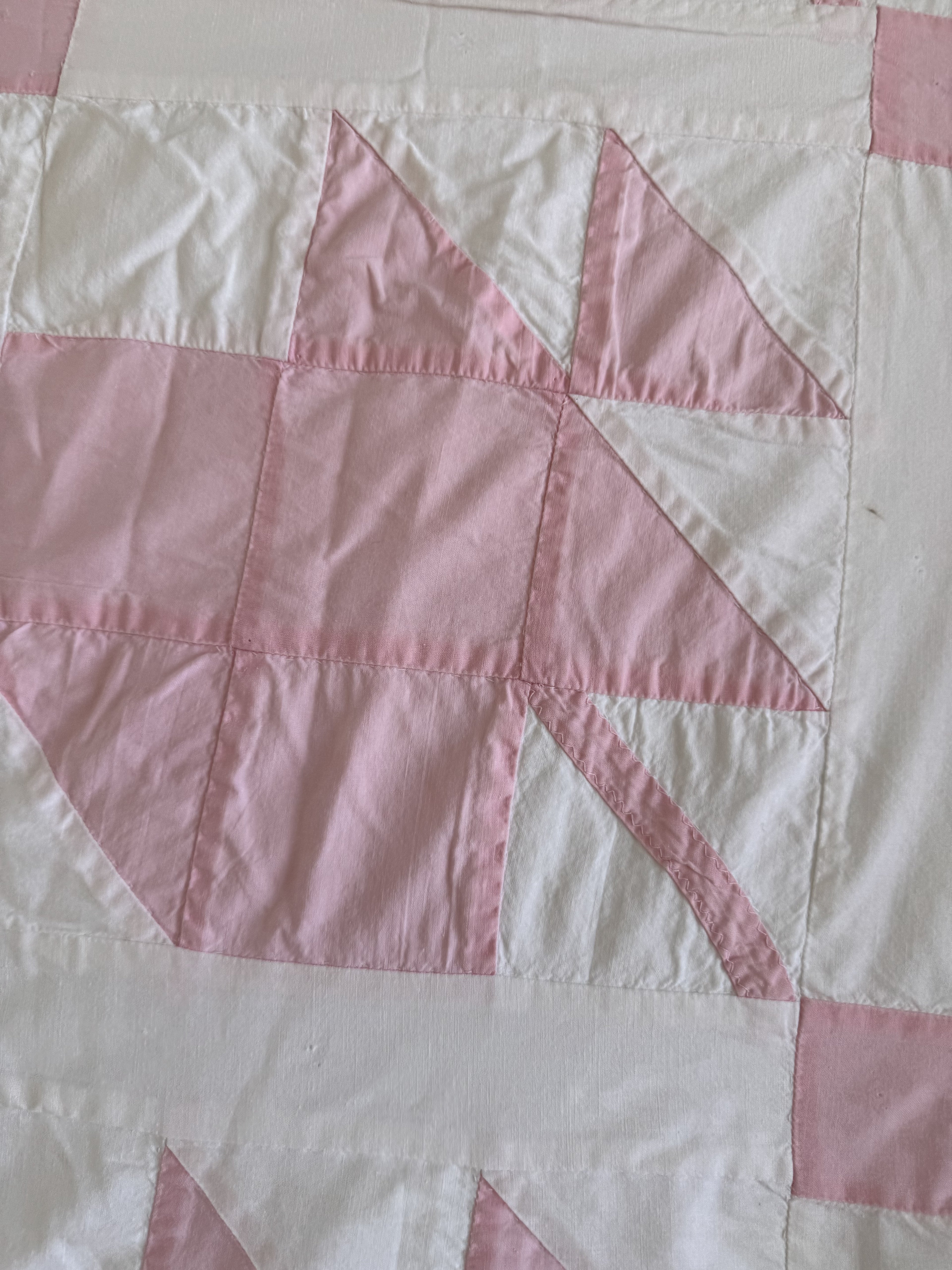 Vintage Quilt Pink Maple Leaf