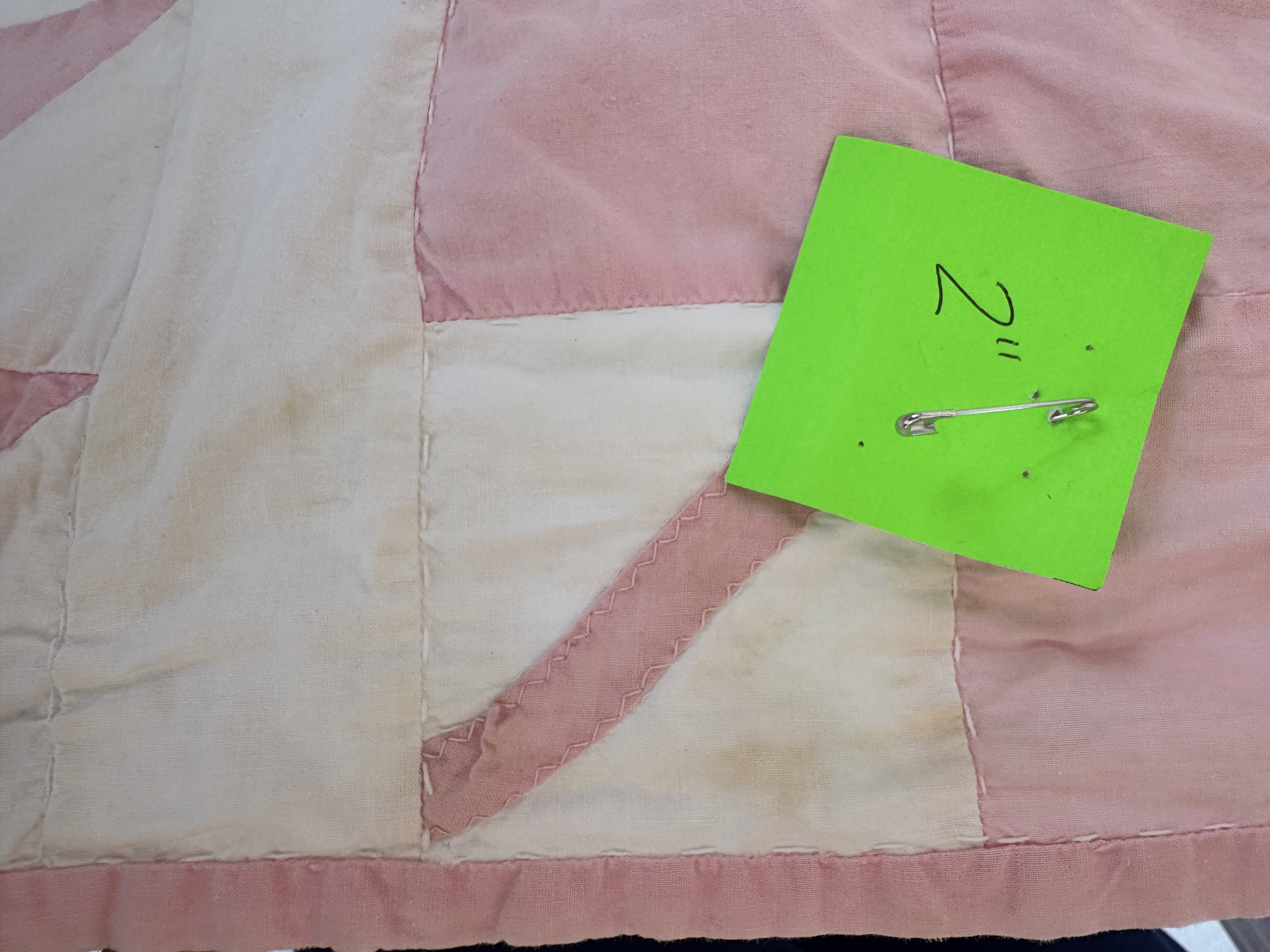 Vintage Quilt Pink Maple Leaf