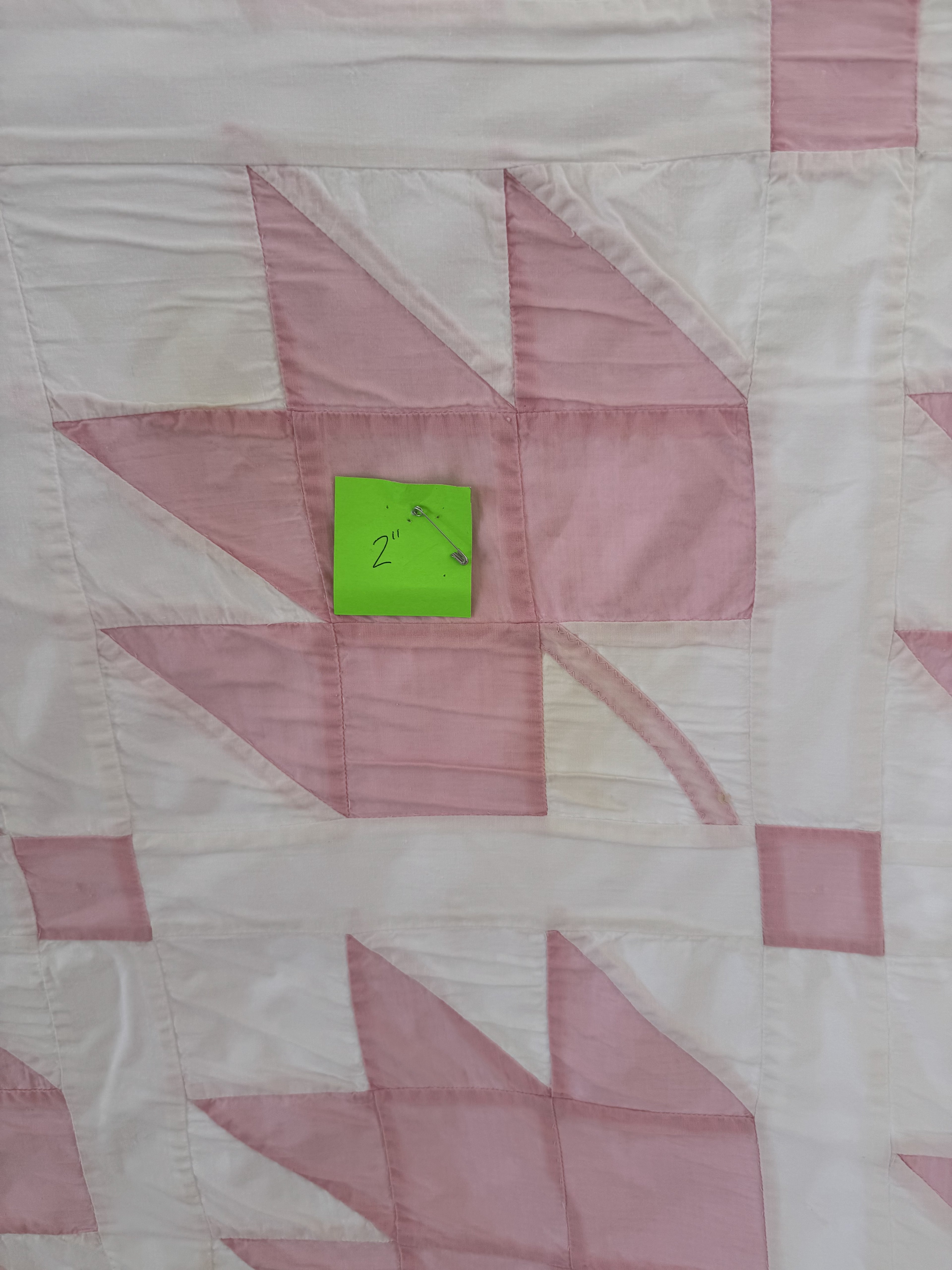 Vintage Quilt Pink Maple Leaf