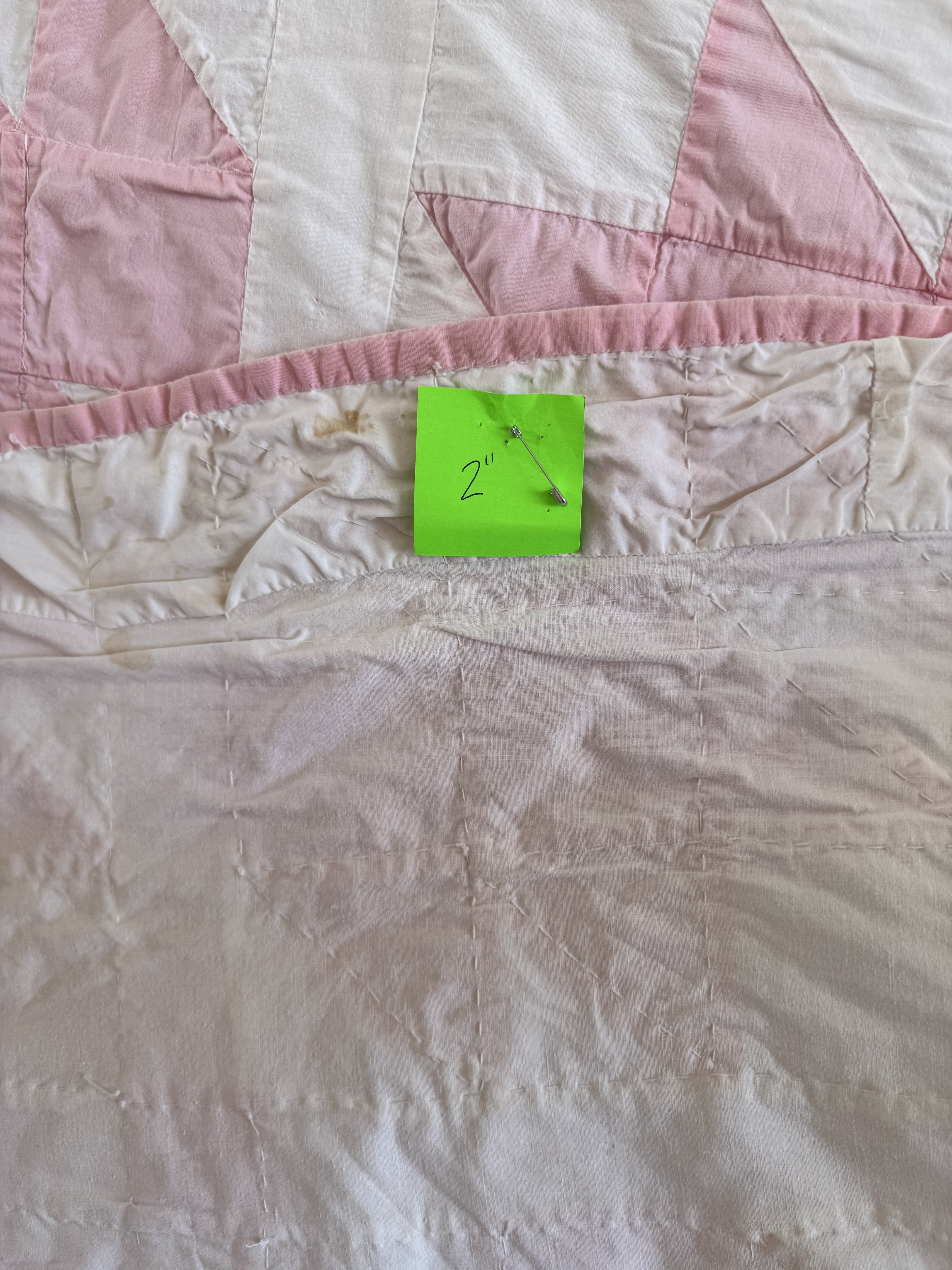 Vintage Quilt Pink Maple Leaf