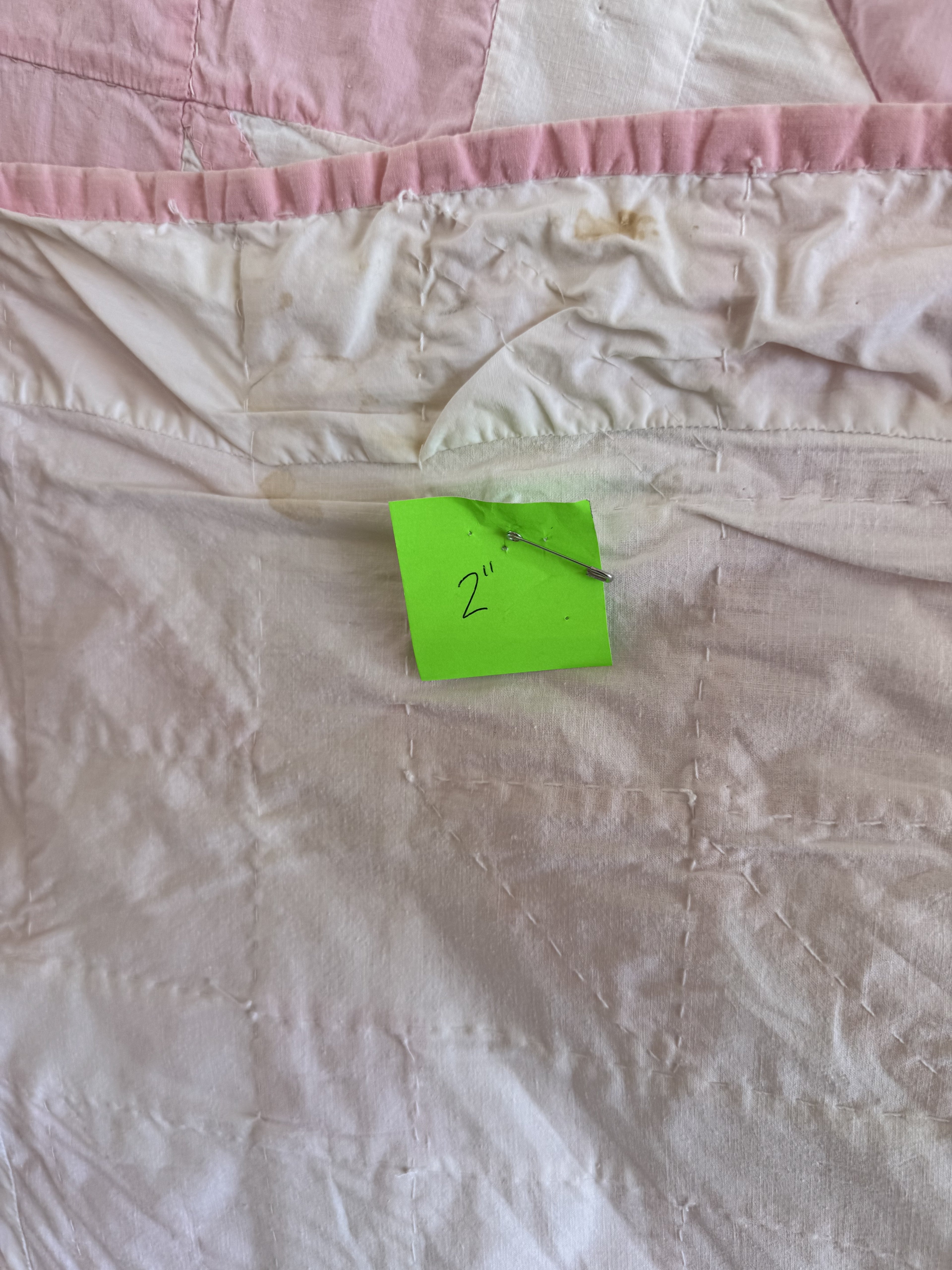 Vintage Quilt Pink Maple Leaf