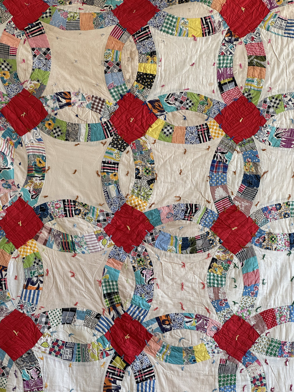 Vintage Quilt Double Wedding Ring