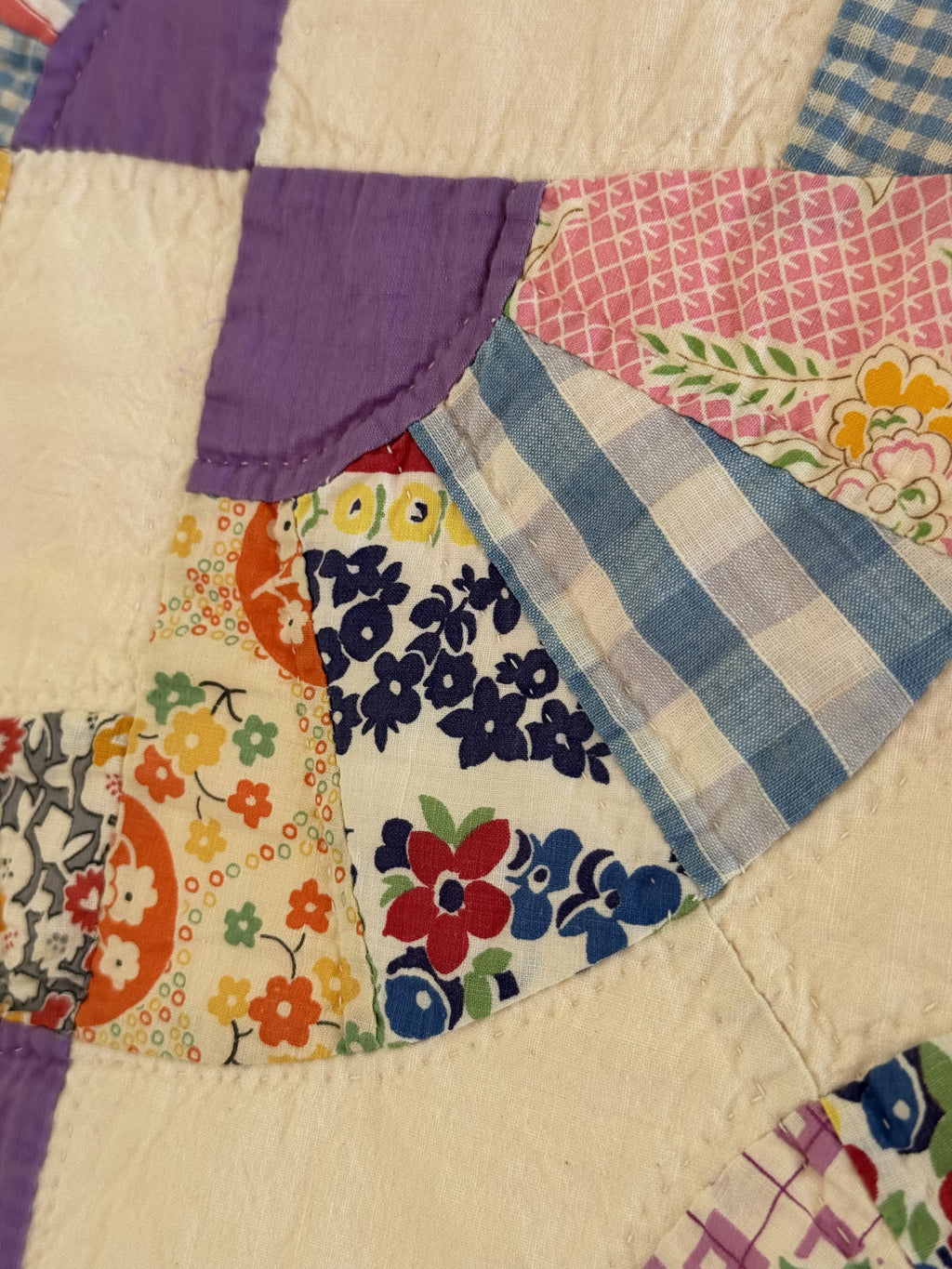 Vintage Quilt Grandmother's Fan Variation
