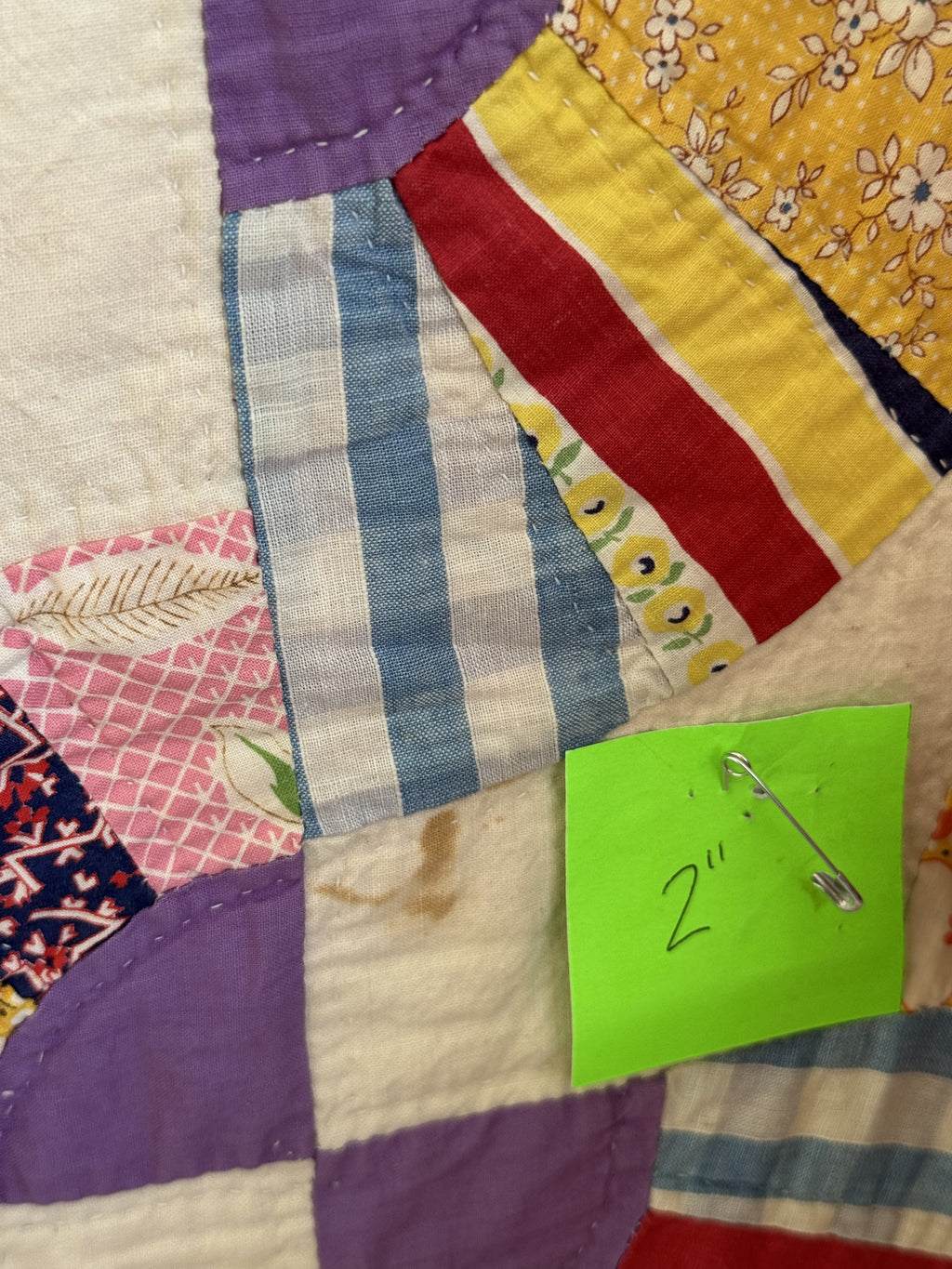 Vintage Quilt Grandmother's Fan Variation