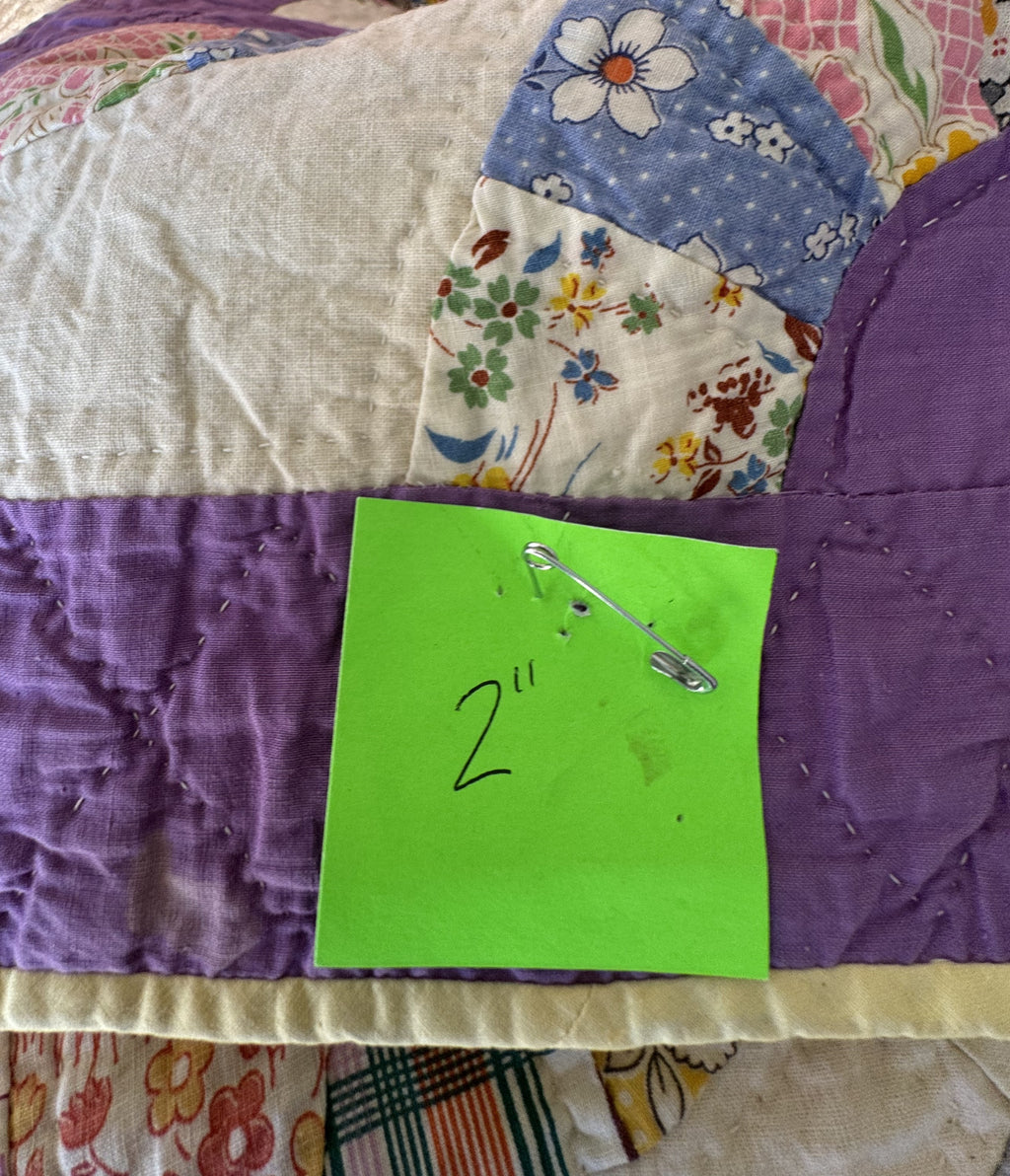 Vintage Quilt Grandmother's Fan Variation
