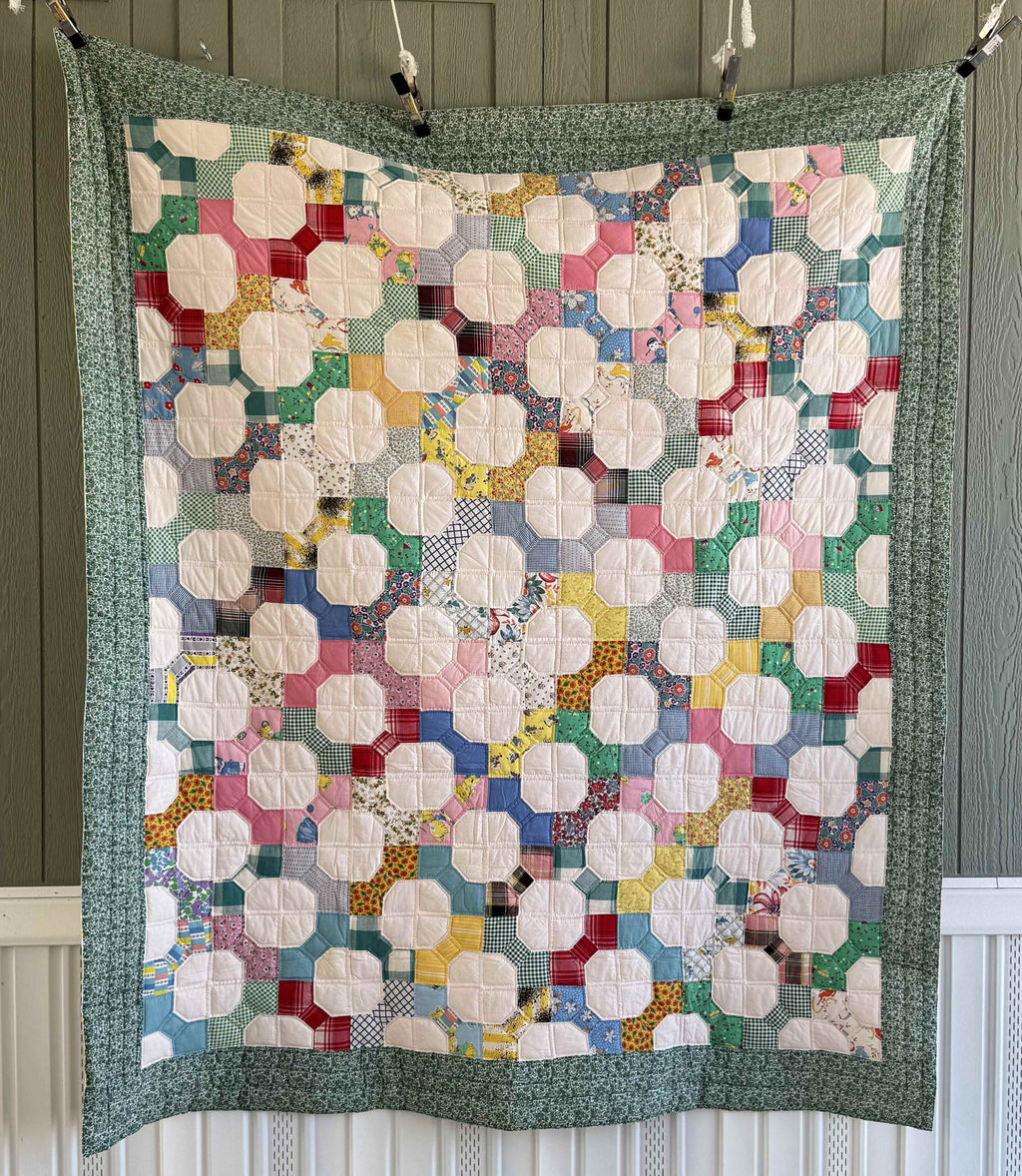 Vintage Bowtie Quilt 3D Variation Quilt