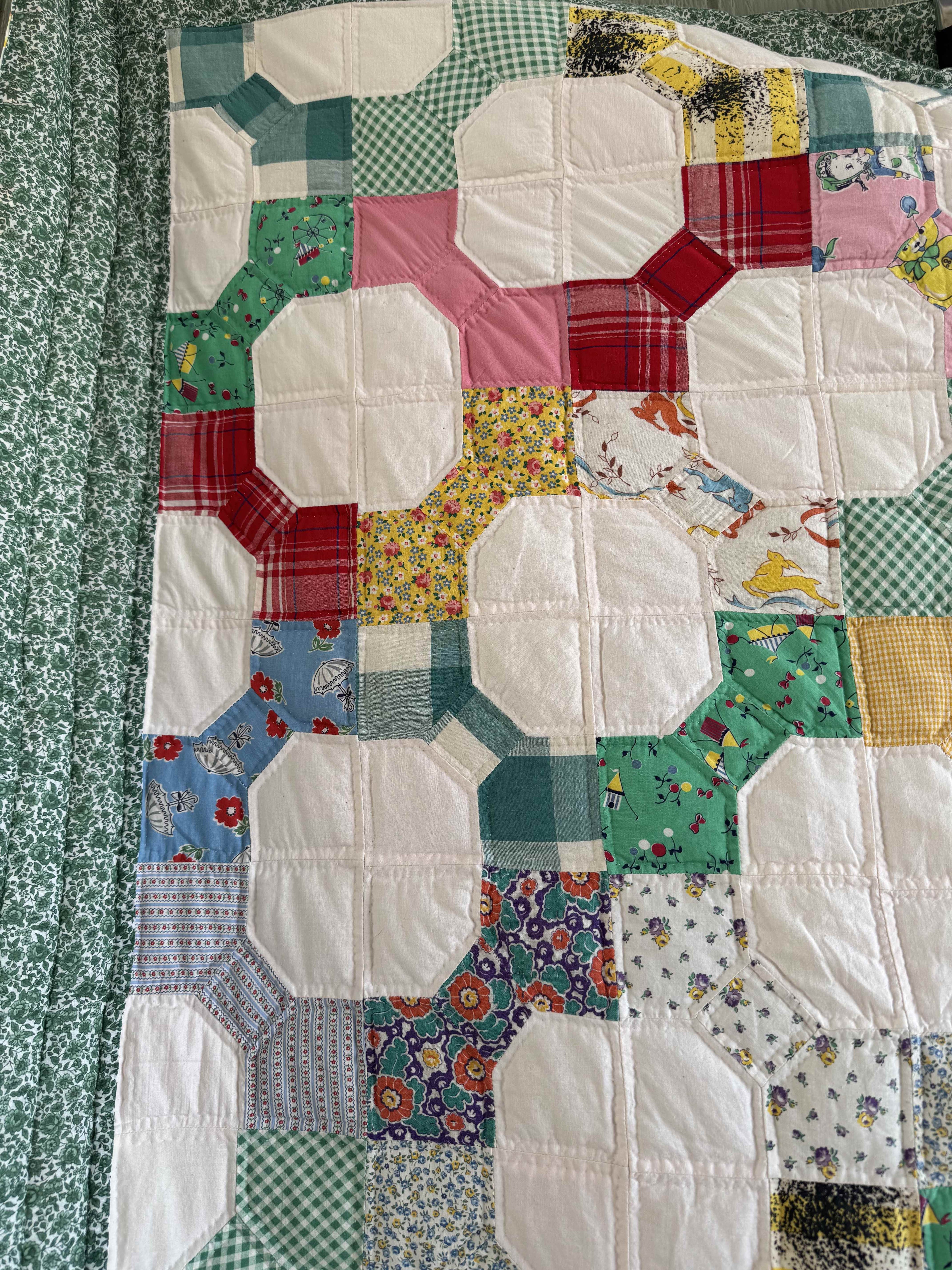 Vintage Bowtie Quilt 3D Variation Quilt